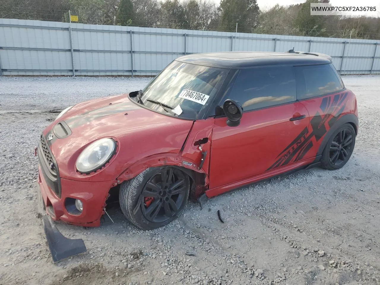 2015 Mini Cooper S VIN: WMWXP7C5XF2A36785 Lot: 78467064