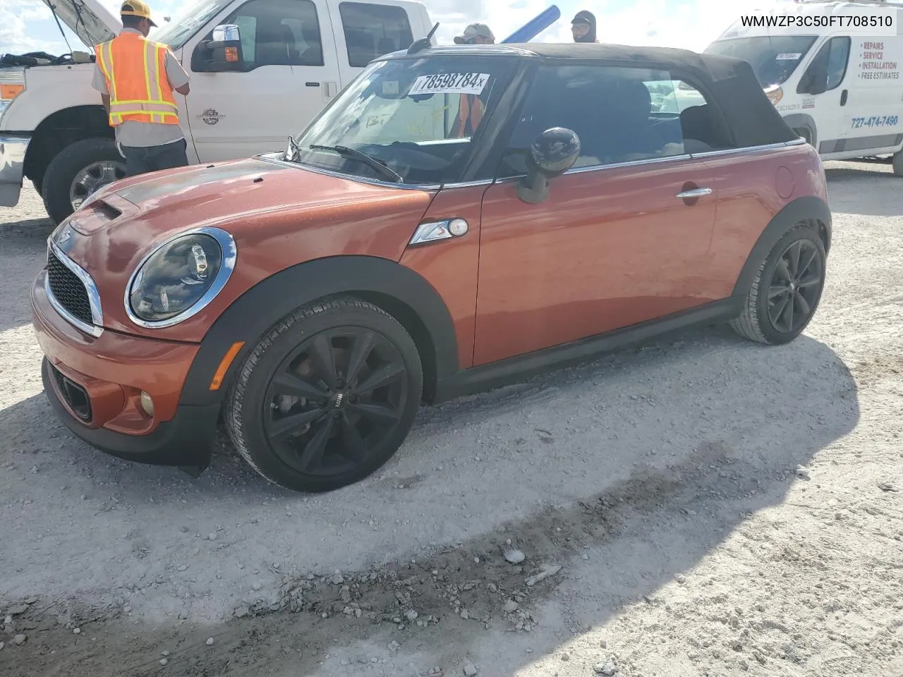 2015 Mini Cooper S VIN: WMWZP3C50FT708510 Lot: 78598784