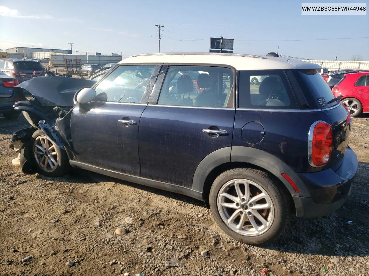 2015 Mini Cooper Countryman VIN: WMWZB3C58FWR44948 Lot: 78628204