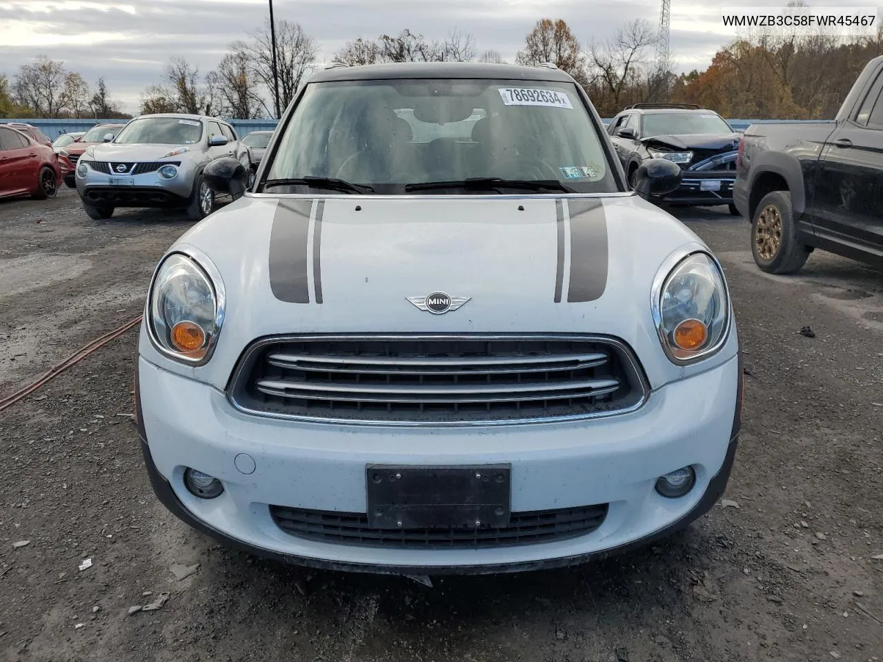 2015 Mini Cooper Countryman VIN: WMWZB3C58FWR45467 Lot: 78692634