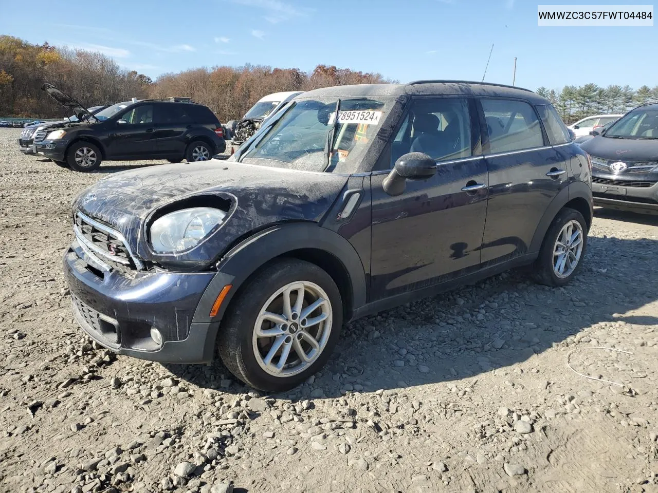 2015 Mini Cooper S Countryman VIN: WMWZC3C57FWT04484 Lot: 78951524