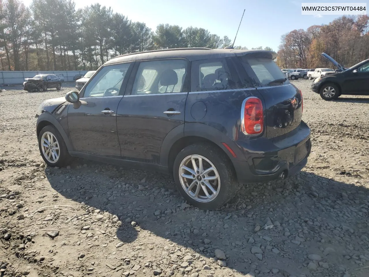 2015 Mini Cooper S Countryman VIN: WMWZC3C57FWT04484 Lot: 78951524