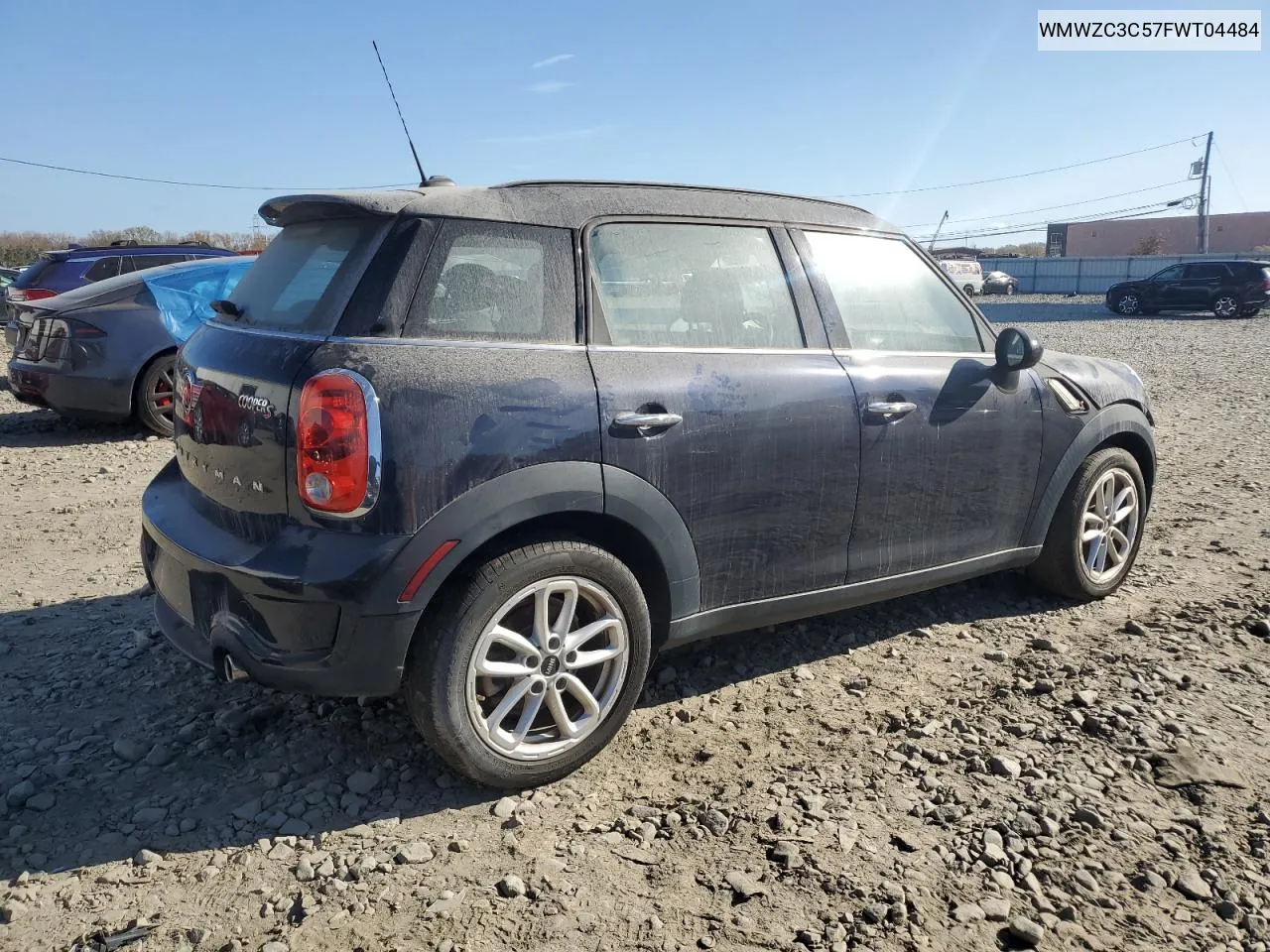 2015 Mini Cooper S Countryman VIN: WMWZC3C57FWT04484 Lot: 78951524