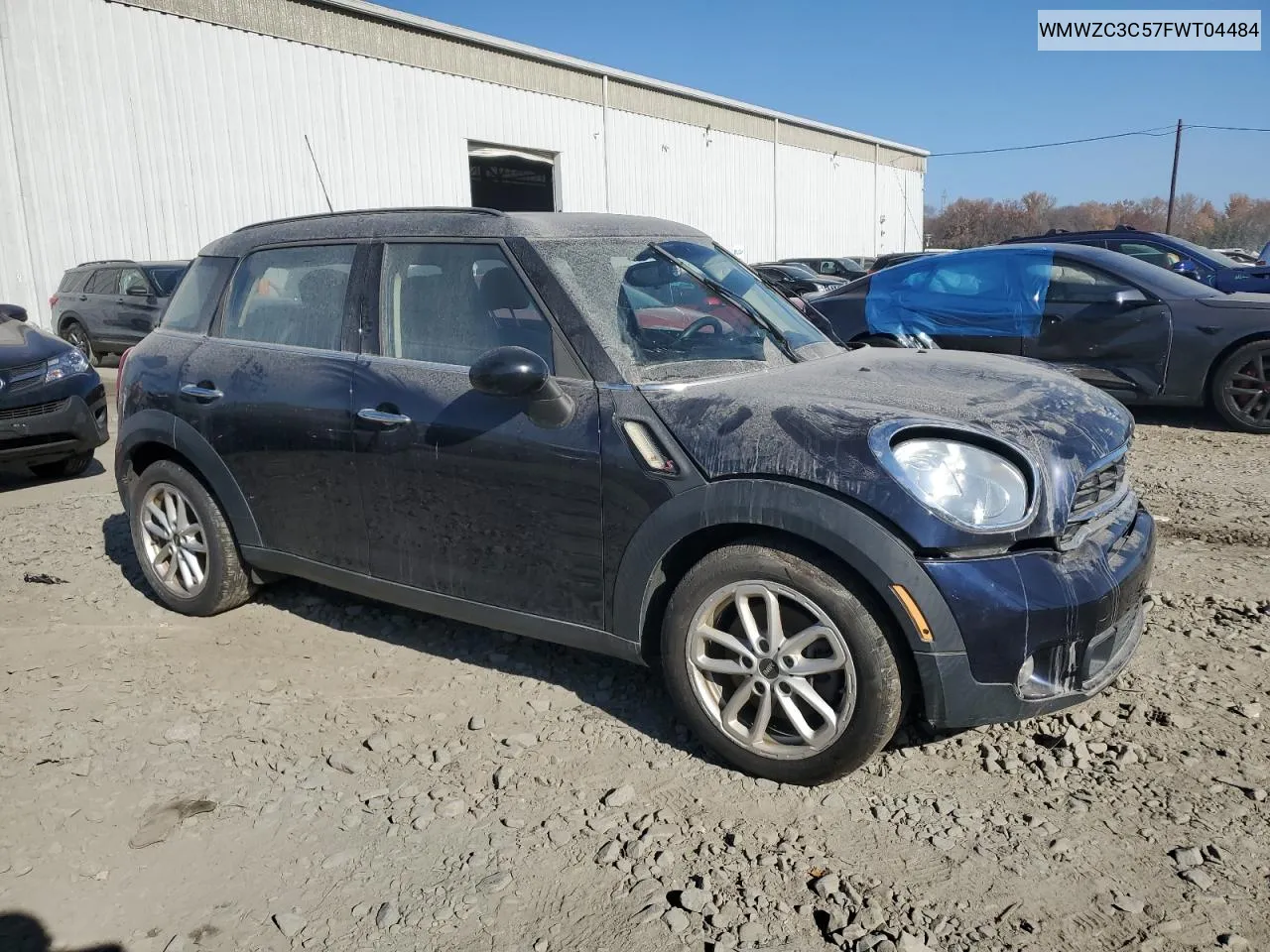 2015 Mini Cooper S Countryman VIN: WMWZC3C57FWT04484 Lot: 78951524