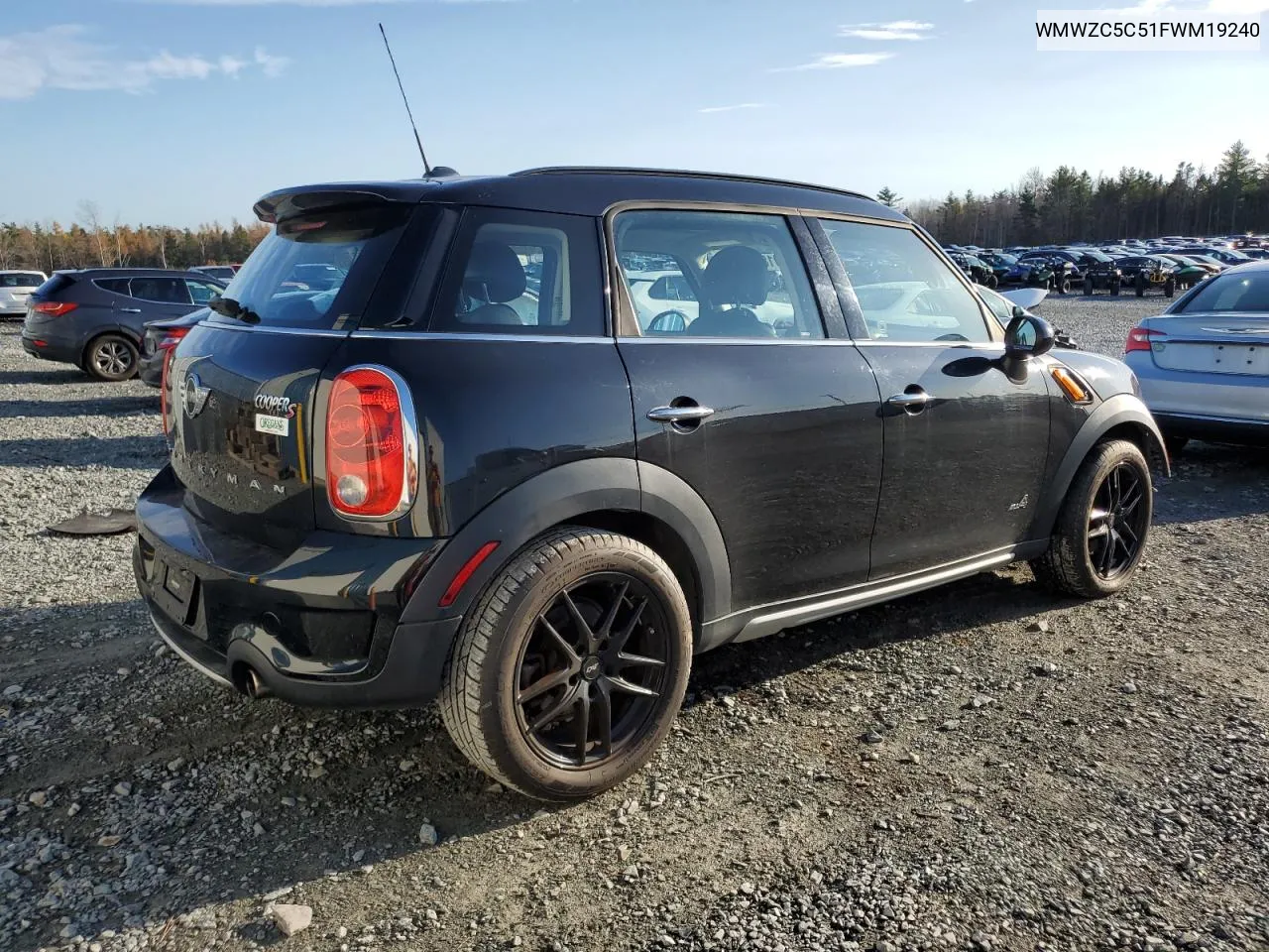 2015 Mini Cooper S Countryman VIN: WMWZC5C51FWM19240 Lot: 79180774