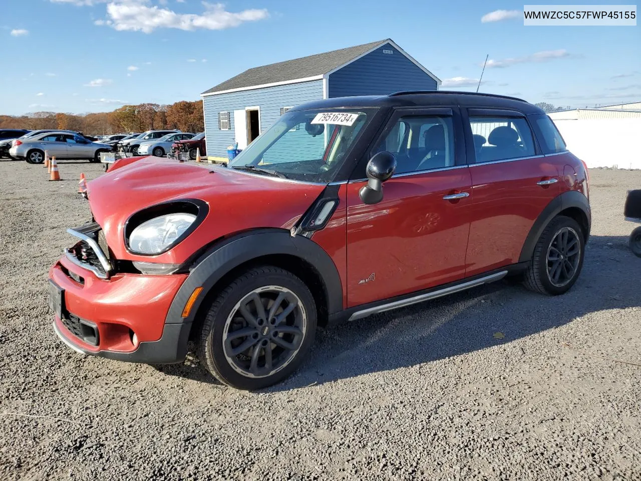 2015 Mini Cooper S Countryman VIN: WMWZC5C57FWP45155 Lot: 79516734