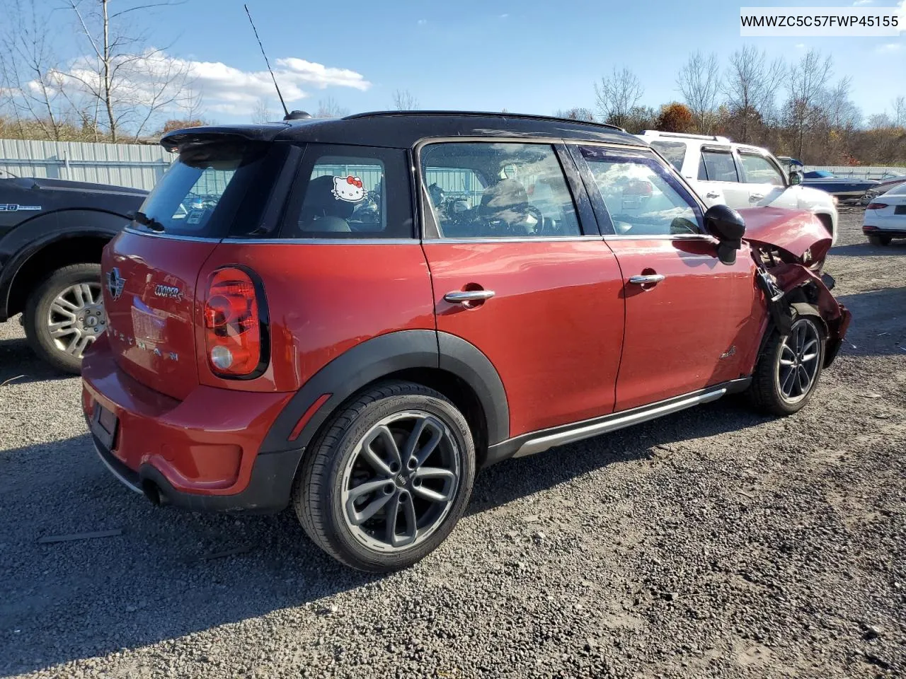 2015 Mini Cooper S Countryman VIN: WMWZC5C57FWP45155 Lot: 79516734