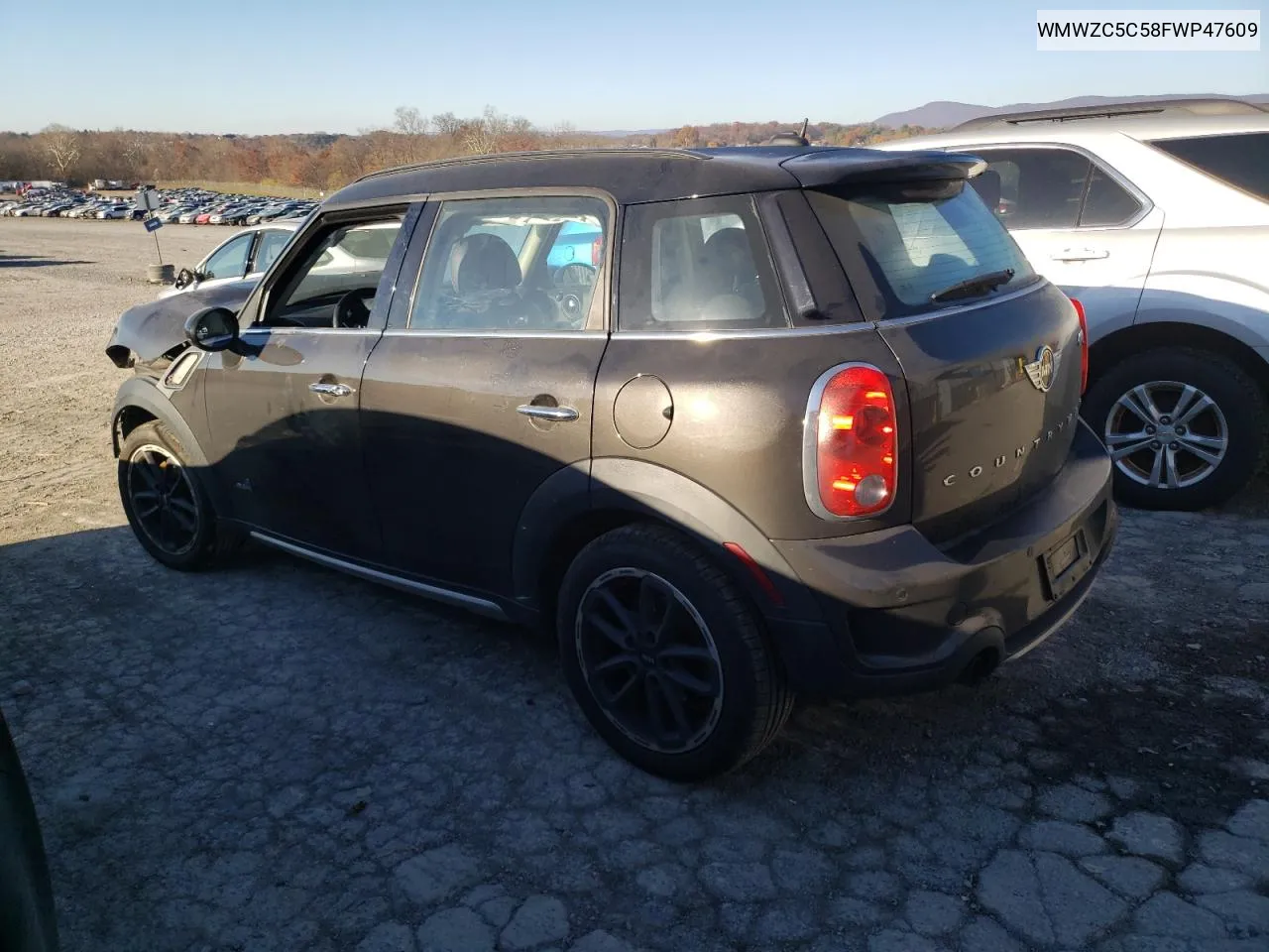 2015 Mini Cooper S Countryman VIN: WMWZC5C58FWP47609 Lot: 79518414