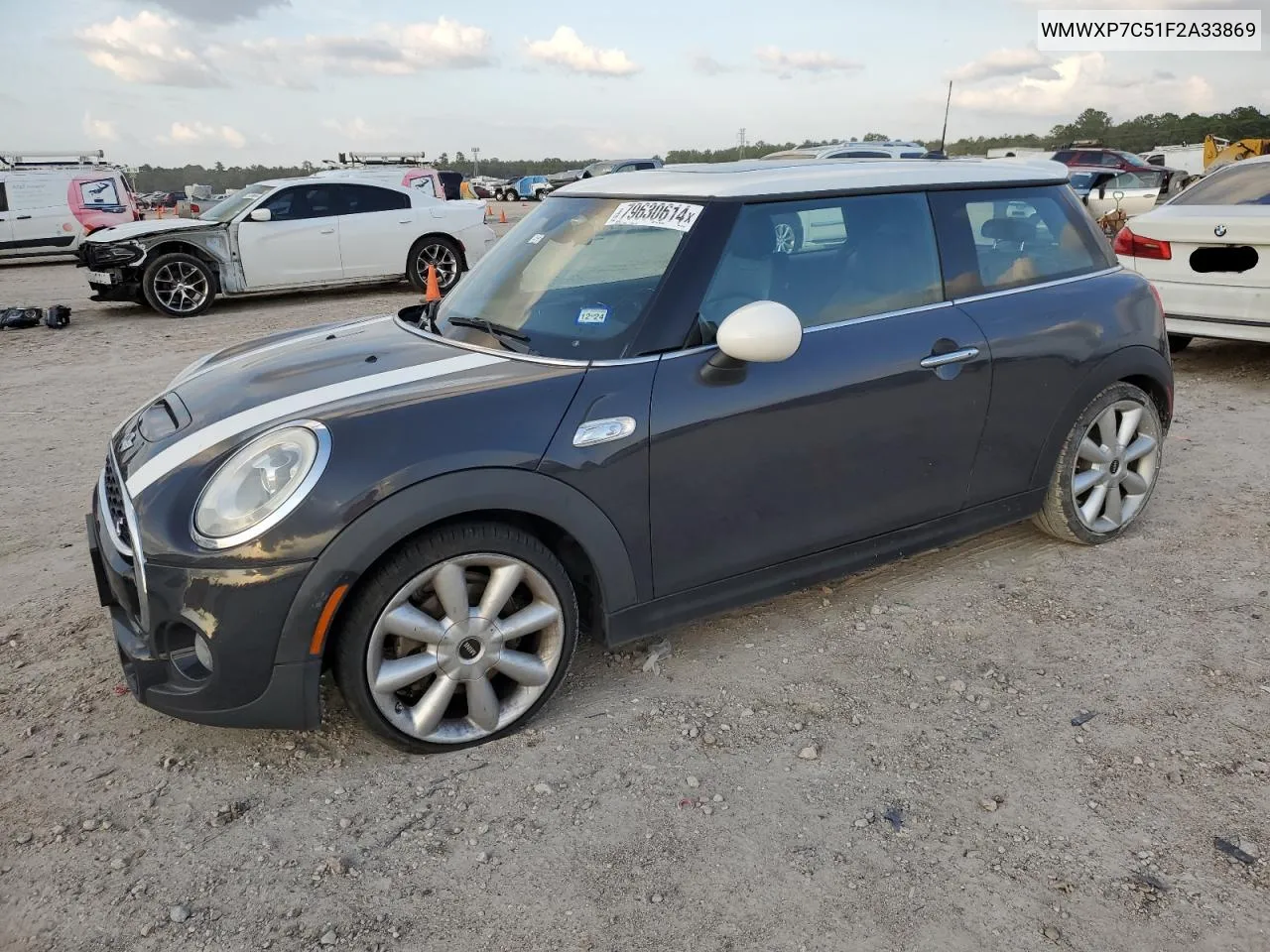 2015 Mini Cooper S VIN: WMWXP7C51F2A33869 Lot: 79630614