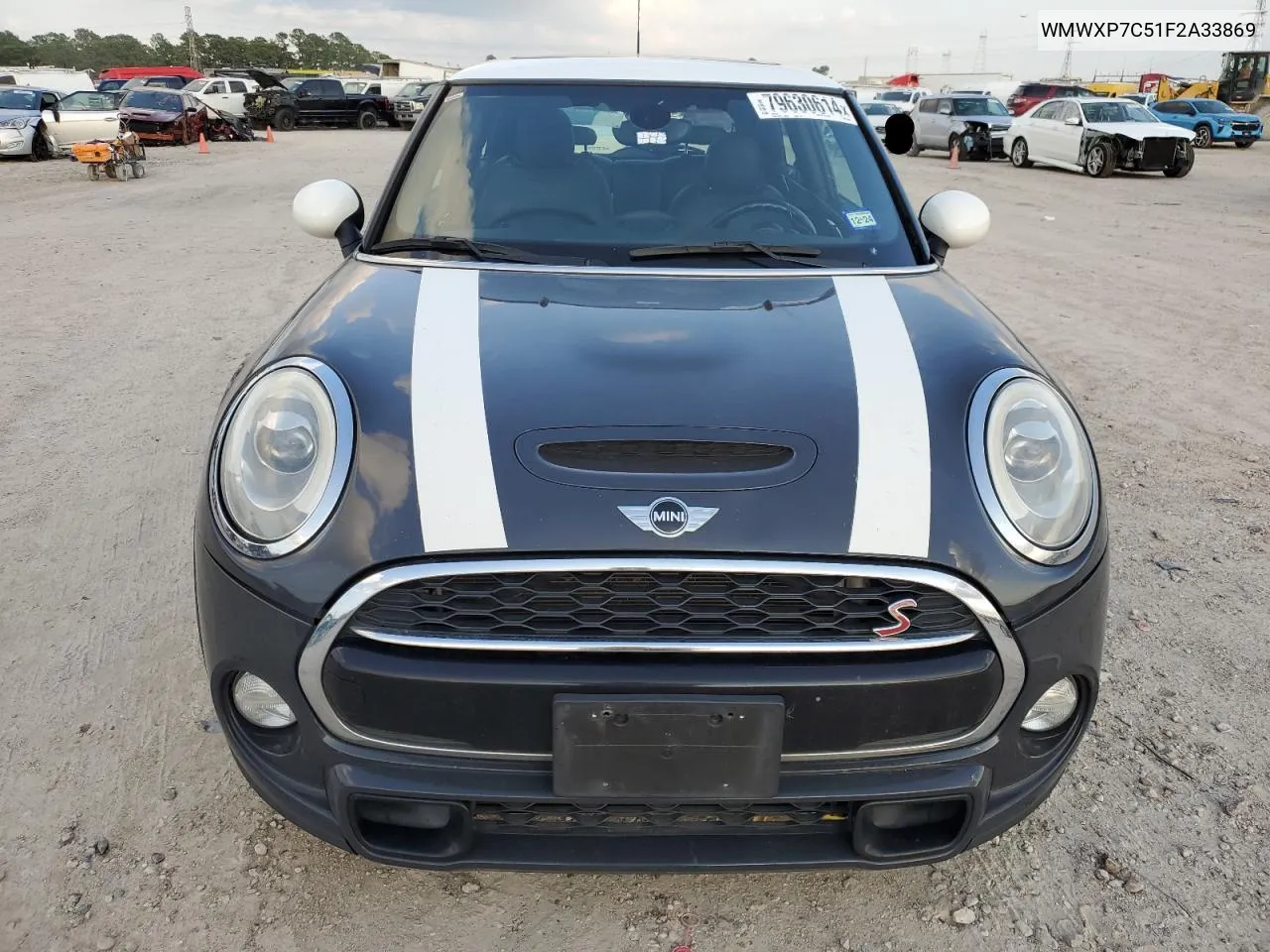 2015 Mini Cooper S VIN: WMWXP7C51F2A33869 Lot: 79630614