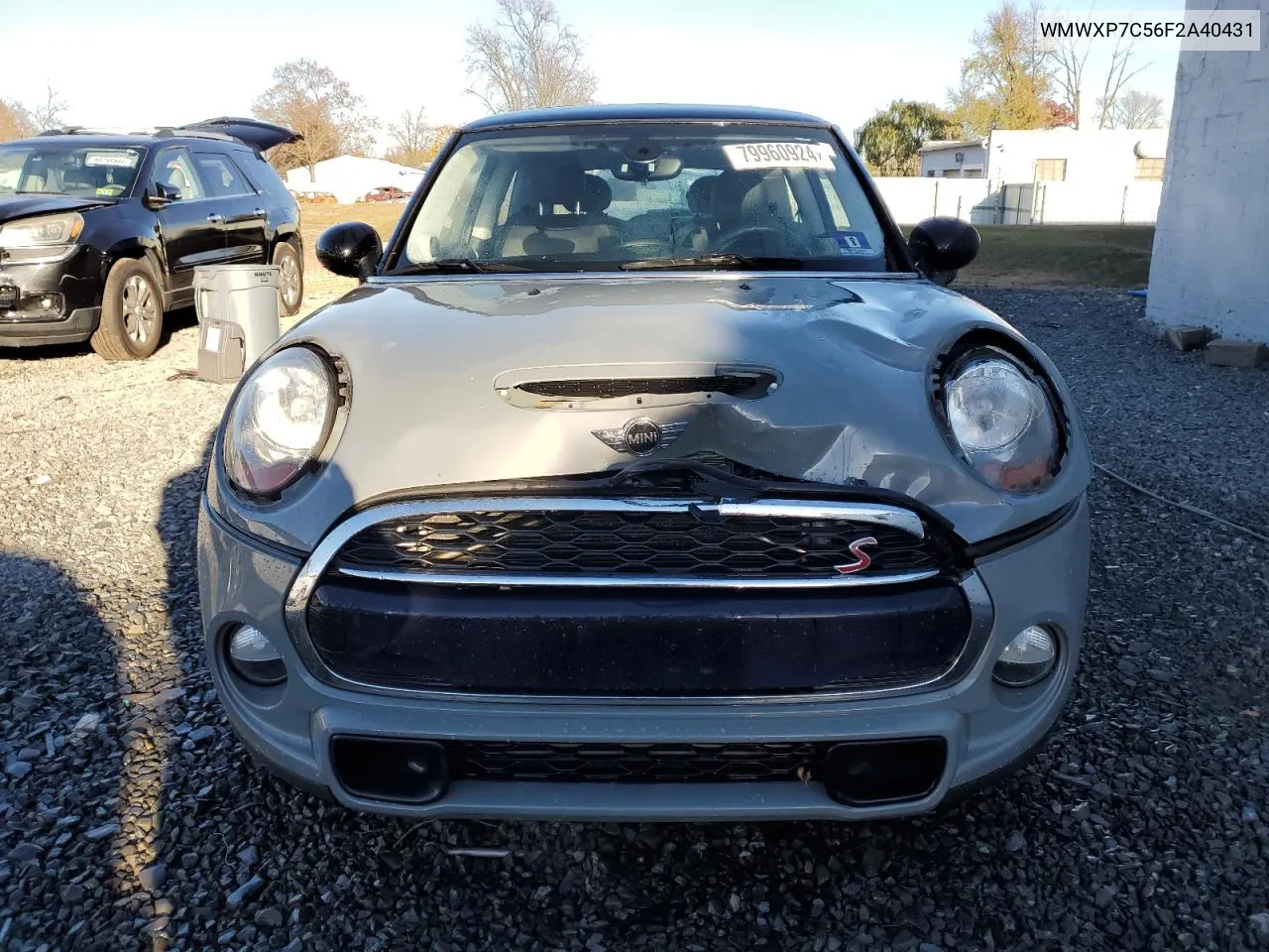 2015 Mini Cooper S VIN: WMWXP7C56F2A40431 Lot: 79960924