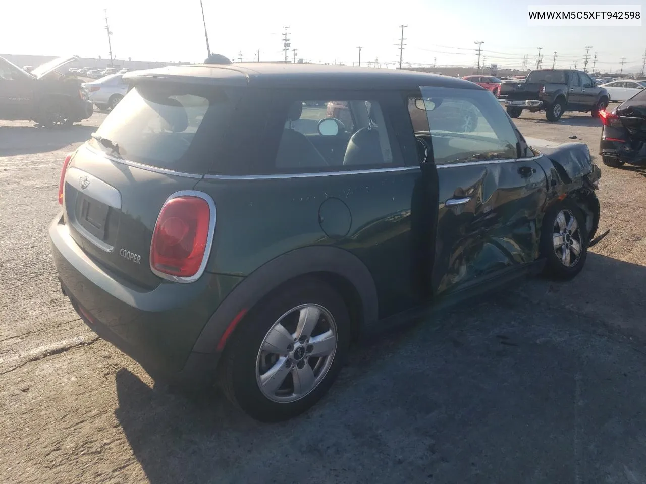 2015 Mini Cooper VIN: WMWXM5C5XFT942598 Lot: 80375234