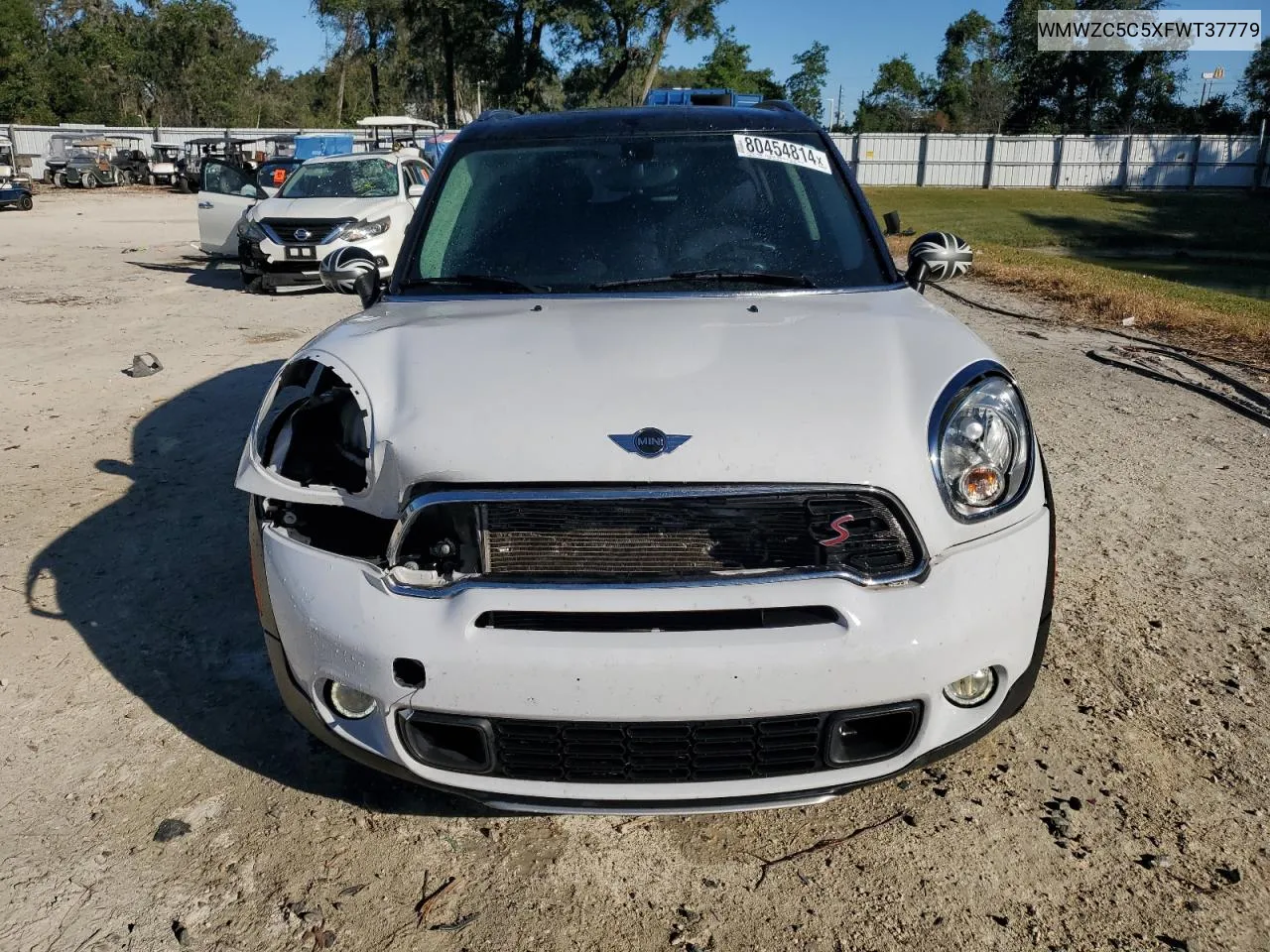 2015 Mini Cooper S Countryman VIN: WMWZC5C5XFWT37779 Lot: 80454814