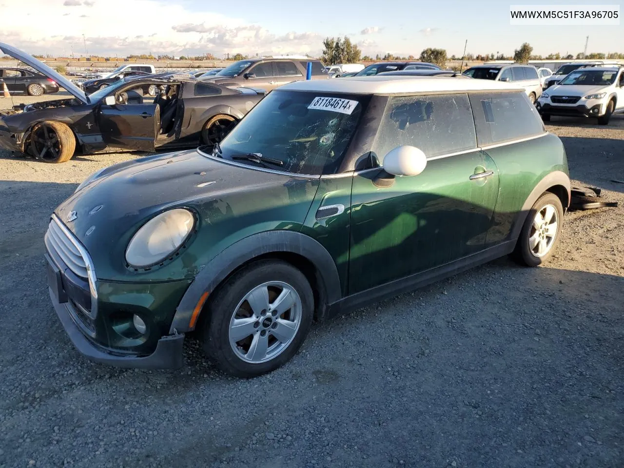 2015 Mini Cooper VIN: WMWXM5C51F3A96705 Lot: 81184614