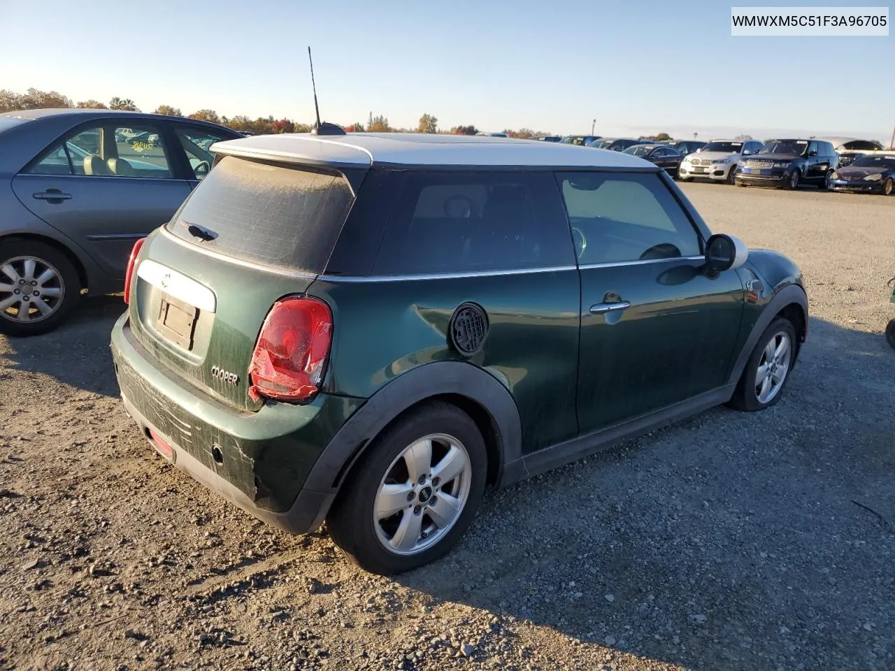 2015 Mini Cooper VIN: WMWXM5C51F3A96705 Lot: 81184614