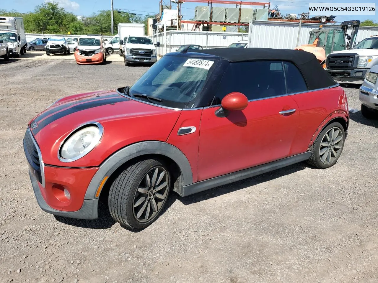 2016 Mini Cooper VIN: WMWWG5C54G3C19126 Lot: 54088874