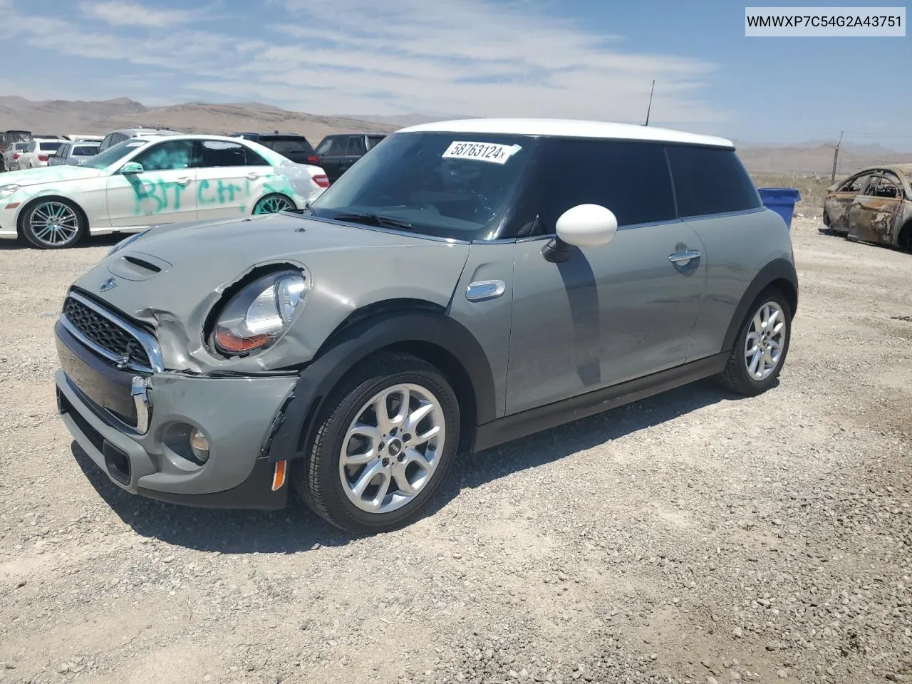 2016 Mini Cooper S VIN: WMWXP7C54G2A43751 Lot: 58763124