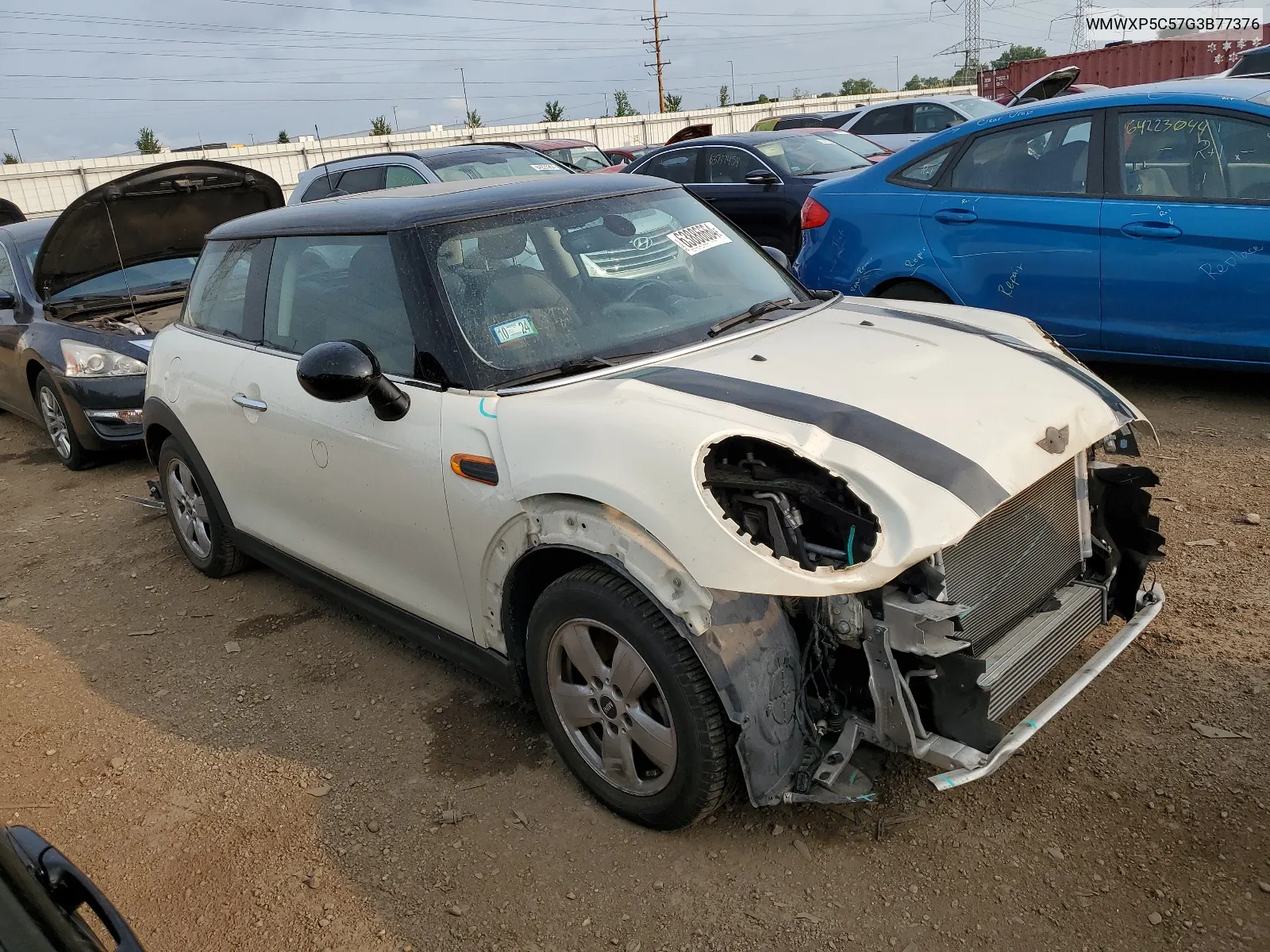 2016 Mini Cooper VIN: WMWXP5C57G3B77376 Lot: 63886664