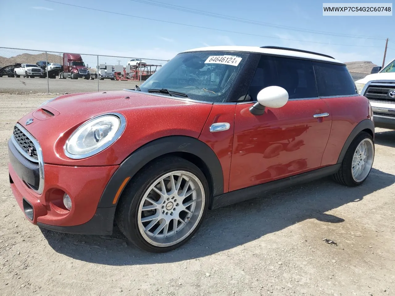 2016 Mini Cooper S VIN: WMWXP7C54G2C60748 Lot: 64646124