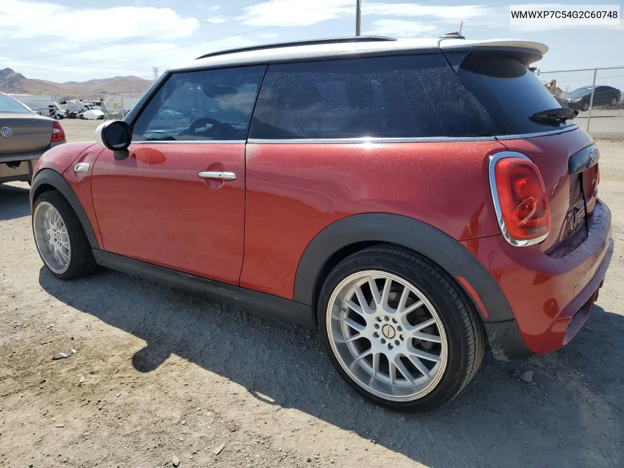 2016 Mini Cooper S VIN: WMWXP7C54G2C60748 Lot: 64646124