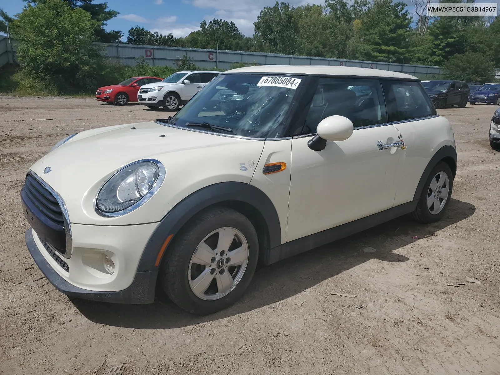 2016 Mini Cooper VIN: WMWXP5C51G3B14967 Lot: 67865084