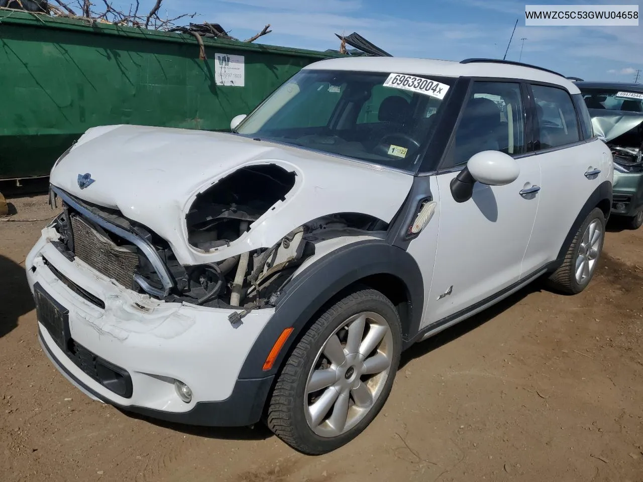 WMWZC5C53GWU04658 2016 Mini Cooper S Countryman