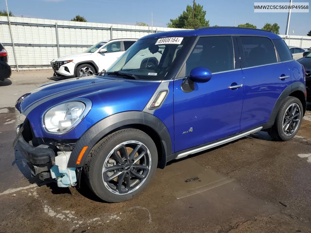 WMWZC5C56GWP49568 2016 Mini Cooper S Countryman