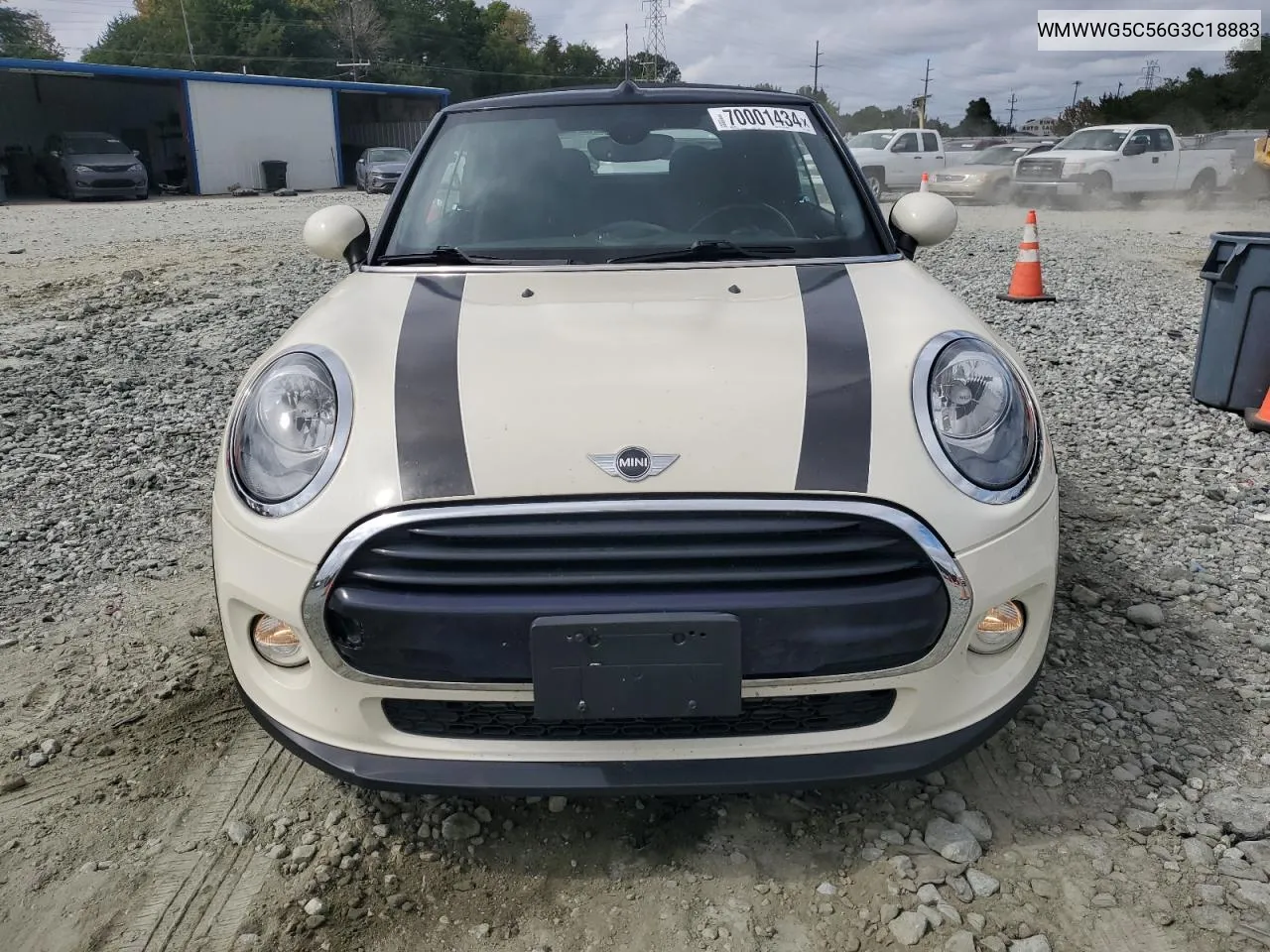 2016 Mini Cooper VIN: WMWWG5C56G3C18883 Lot: 70001434