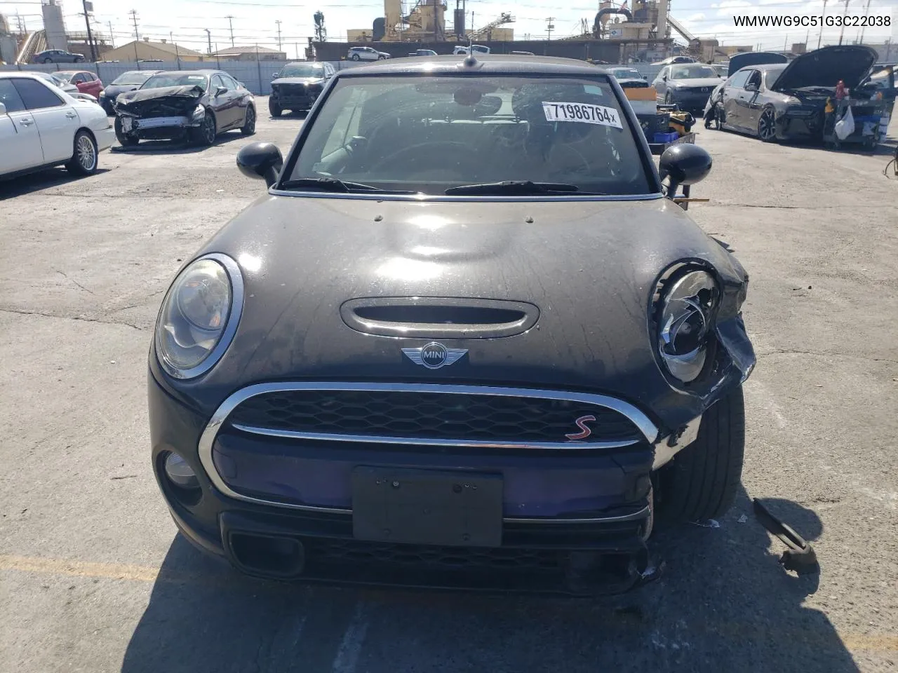 2016 Mini Cooper S VIN: WMWWG9C51G3C22038 Lot: 71986764