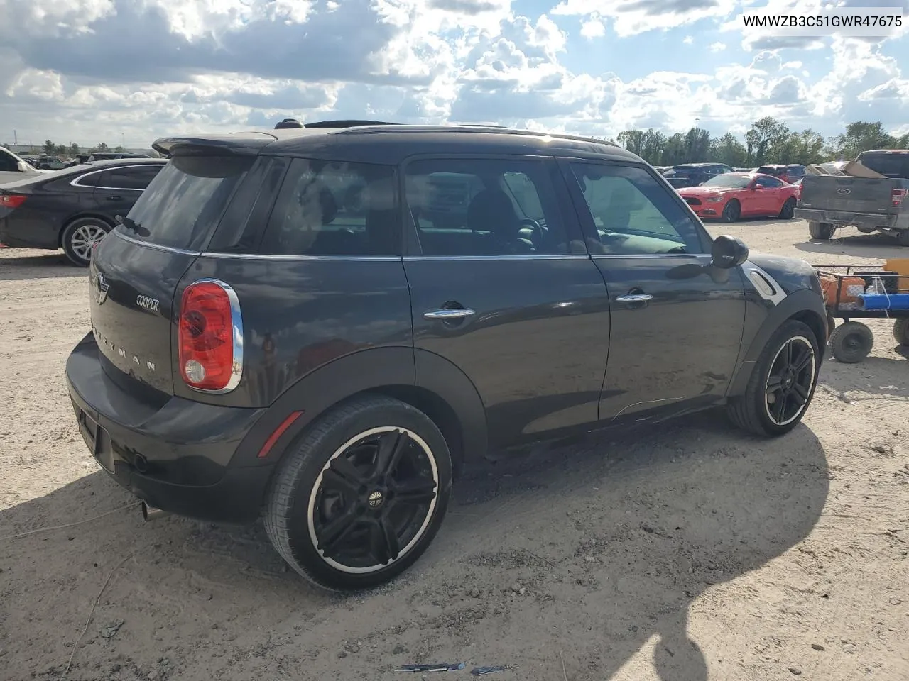 2016 Mini Cooper Countryman VIN: WMWZB3C51GWR47675 Lot: 73663214