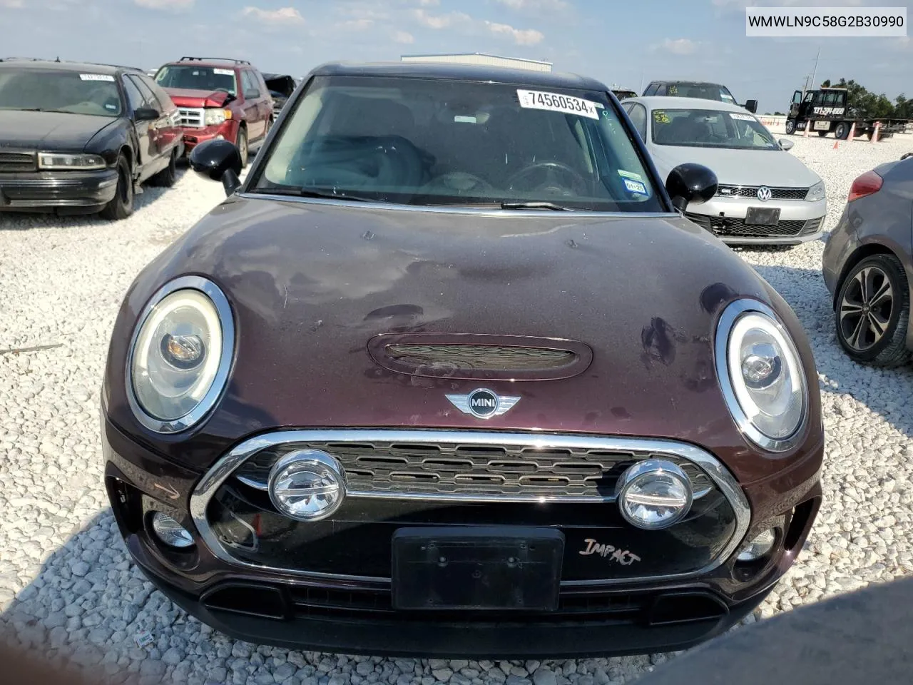 2016 Mini Cooper S Clubman VIN: WMWLN9C58G2B30990 Lot: 74560534