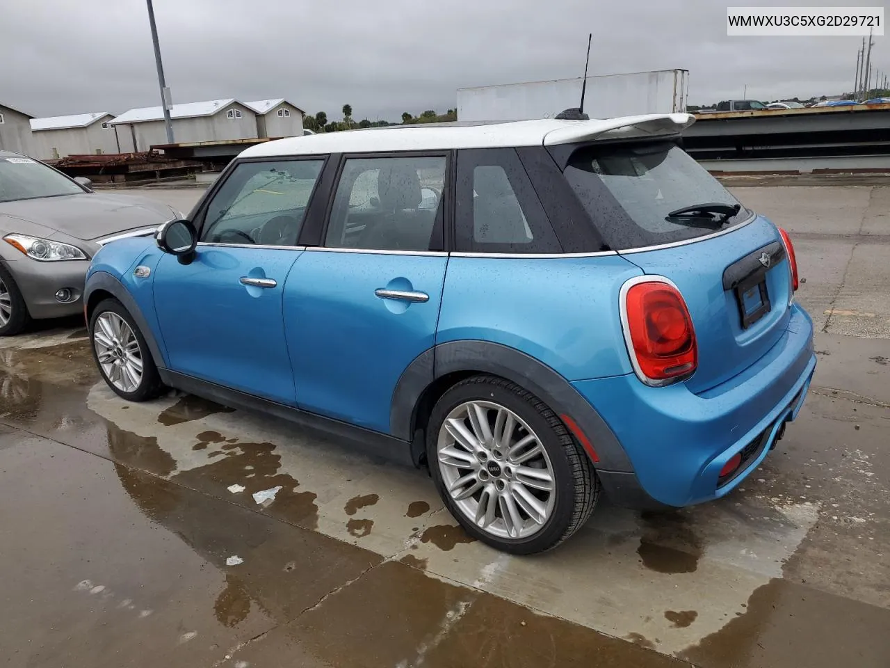 2016 Mini Cooper S VIN: WMWXU3C5XG2D29721 Lot: 74857864