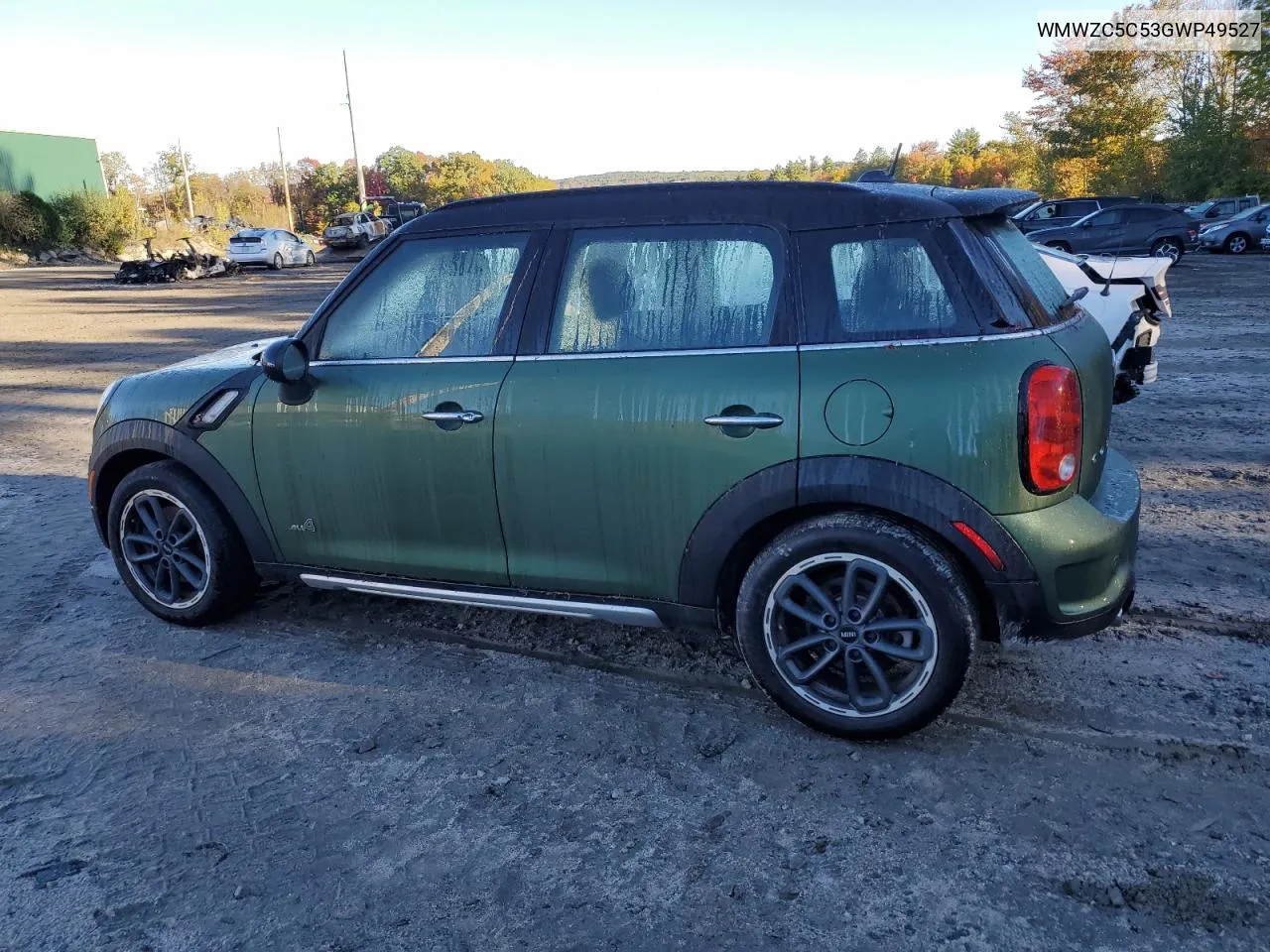 2016 Mini Cooper S Countryman VIN: WMWZC5C53GWP49527 Lot: 75018254