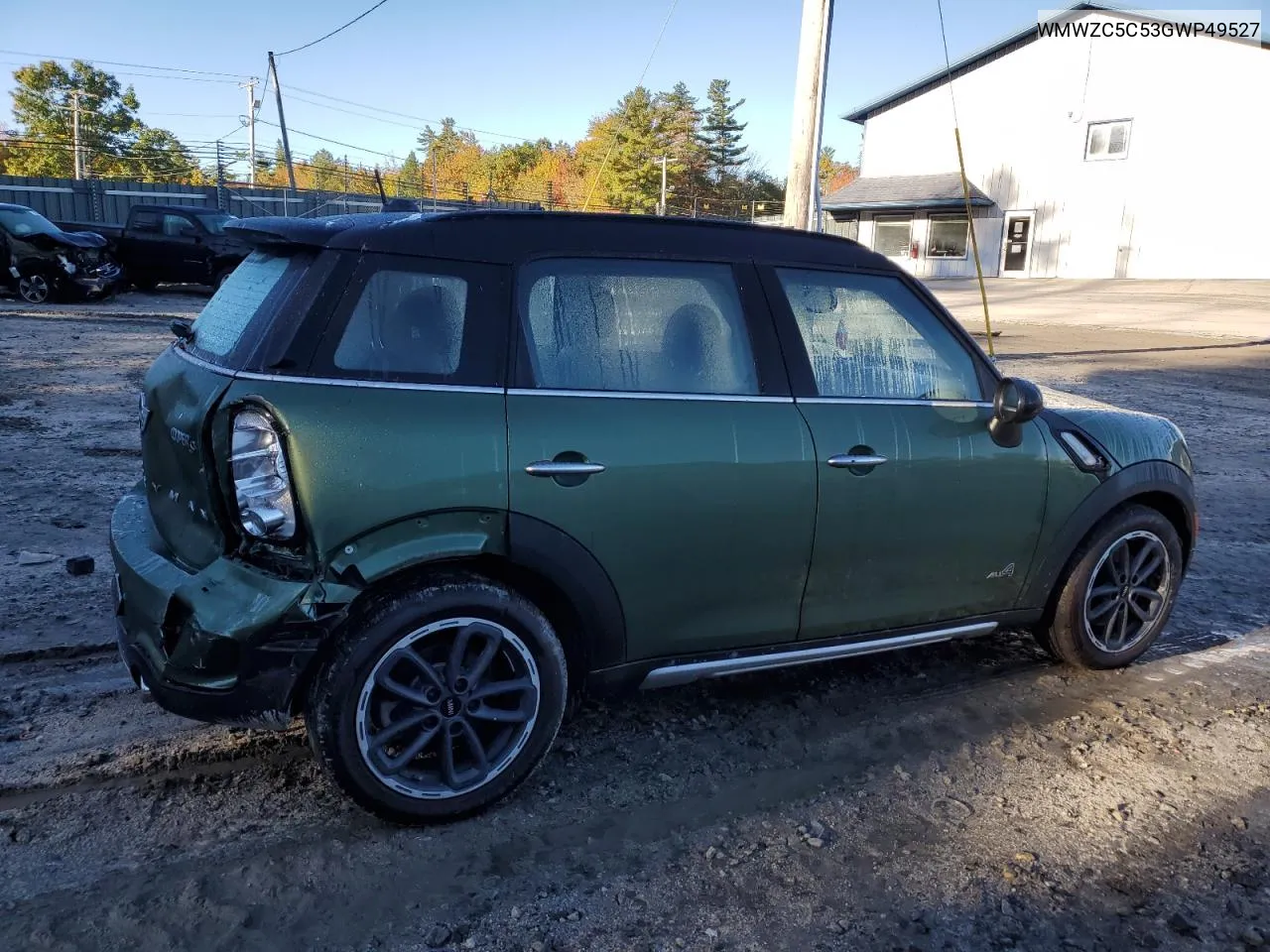 2016 Mini Cooper S Countryman VIN: WMWZC5C53GWP49527 Lot: 75018254