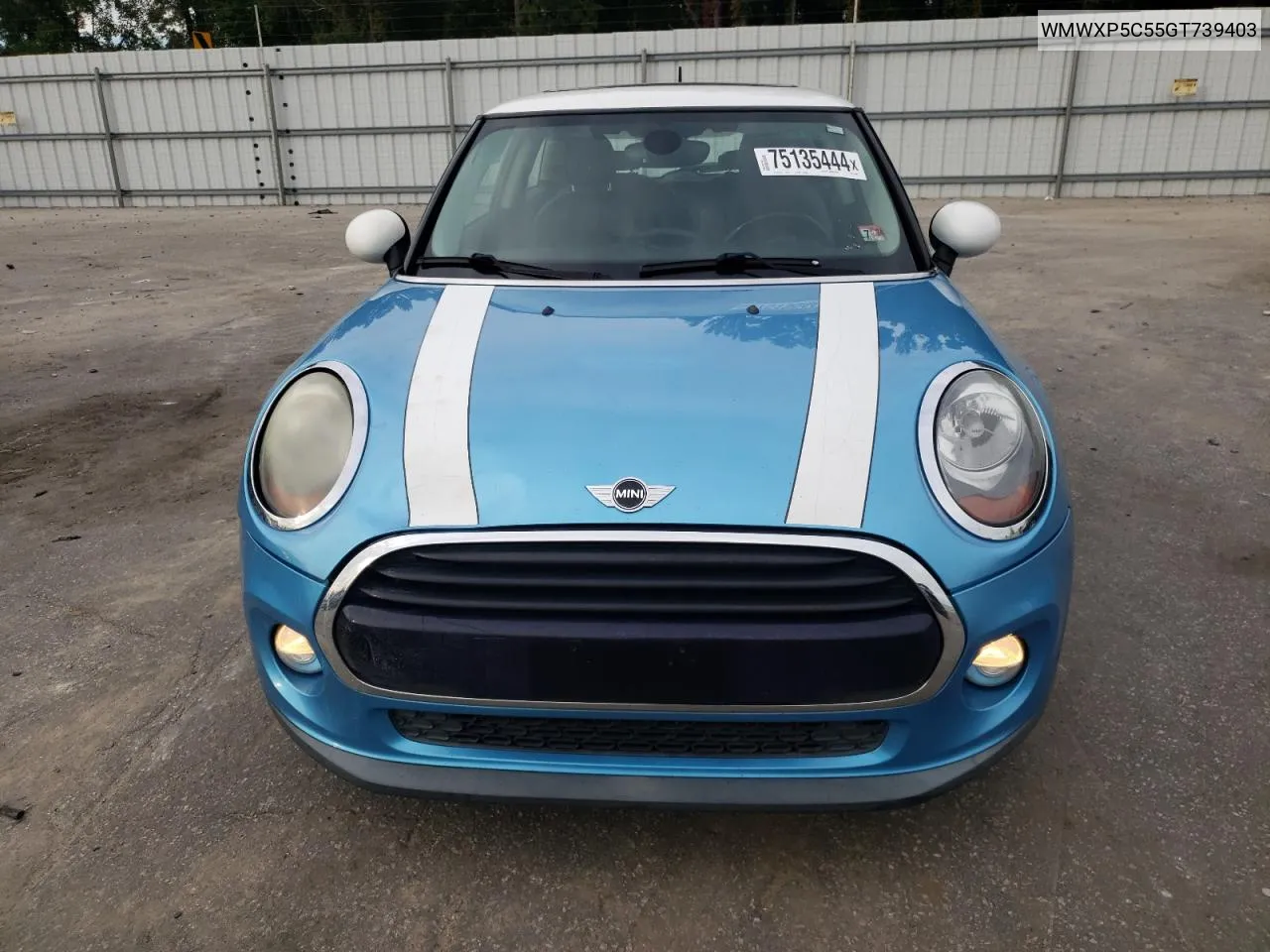 2016 Mini Cooper VIN: WMWXP5C55GT739403 Lot: 75135444