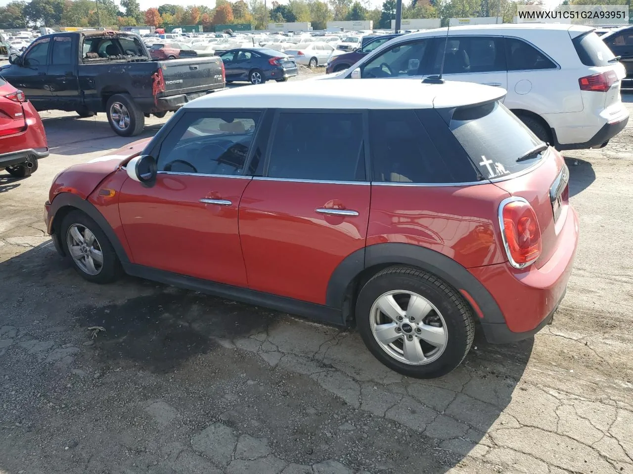 2016 Mini Cooper VIN: WMWXU1C51G2A93951 Lot: 75359324