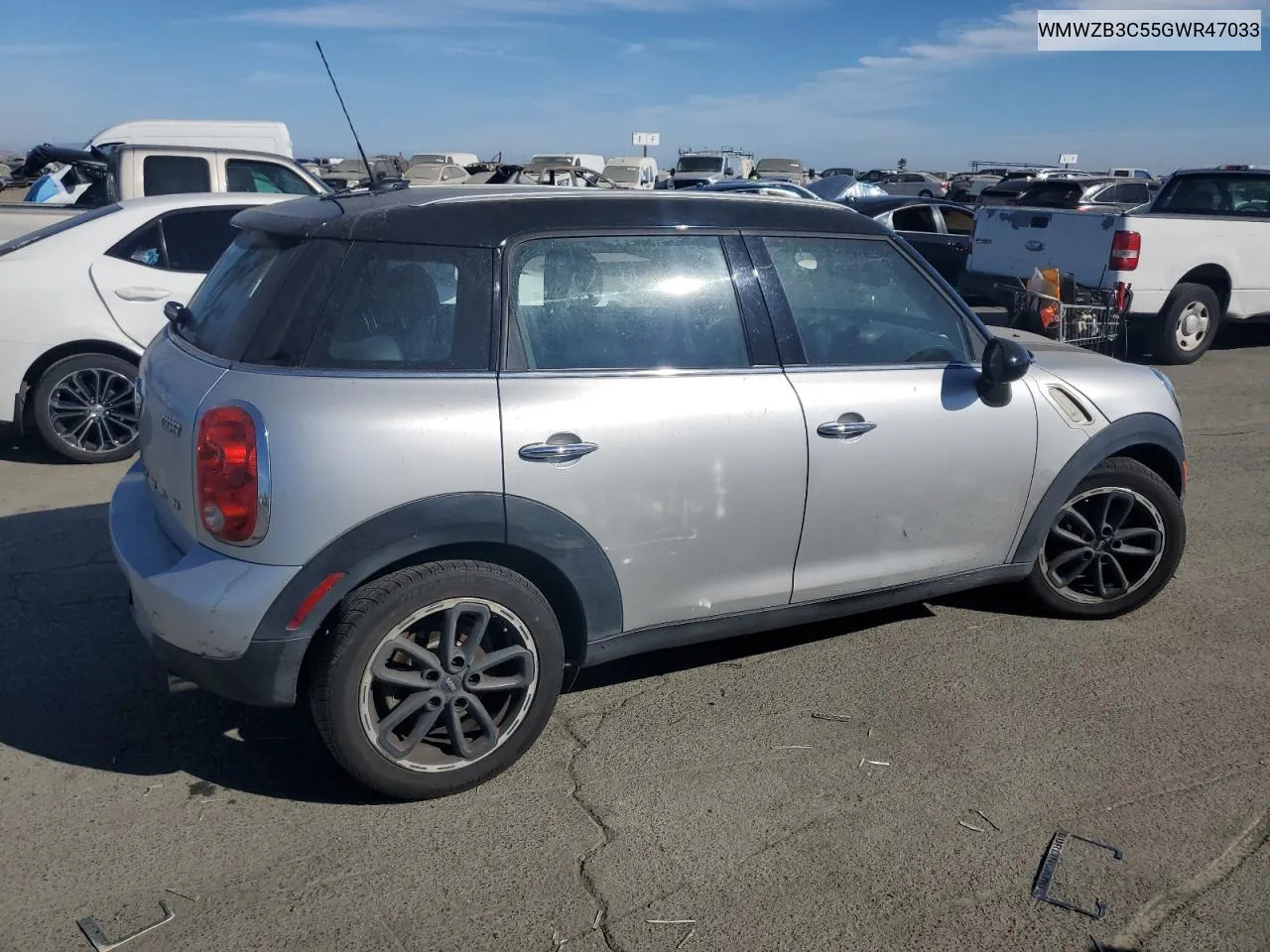 2016 Mini Cooper Countryman VIN: WMWZB3C55GWR47033 Lot: 75889754