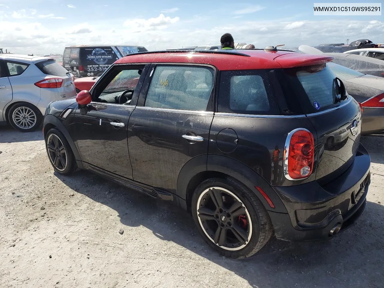 2016 Mini Cooper Countryman Jcw VIN: WMWXD1C51GWS95291 Lot: 76606694