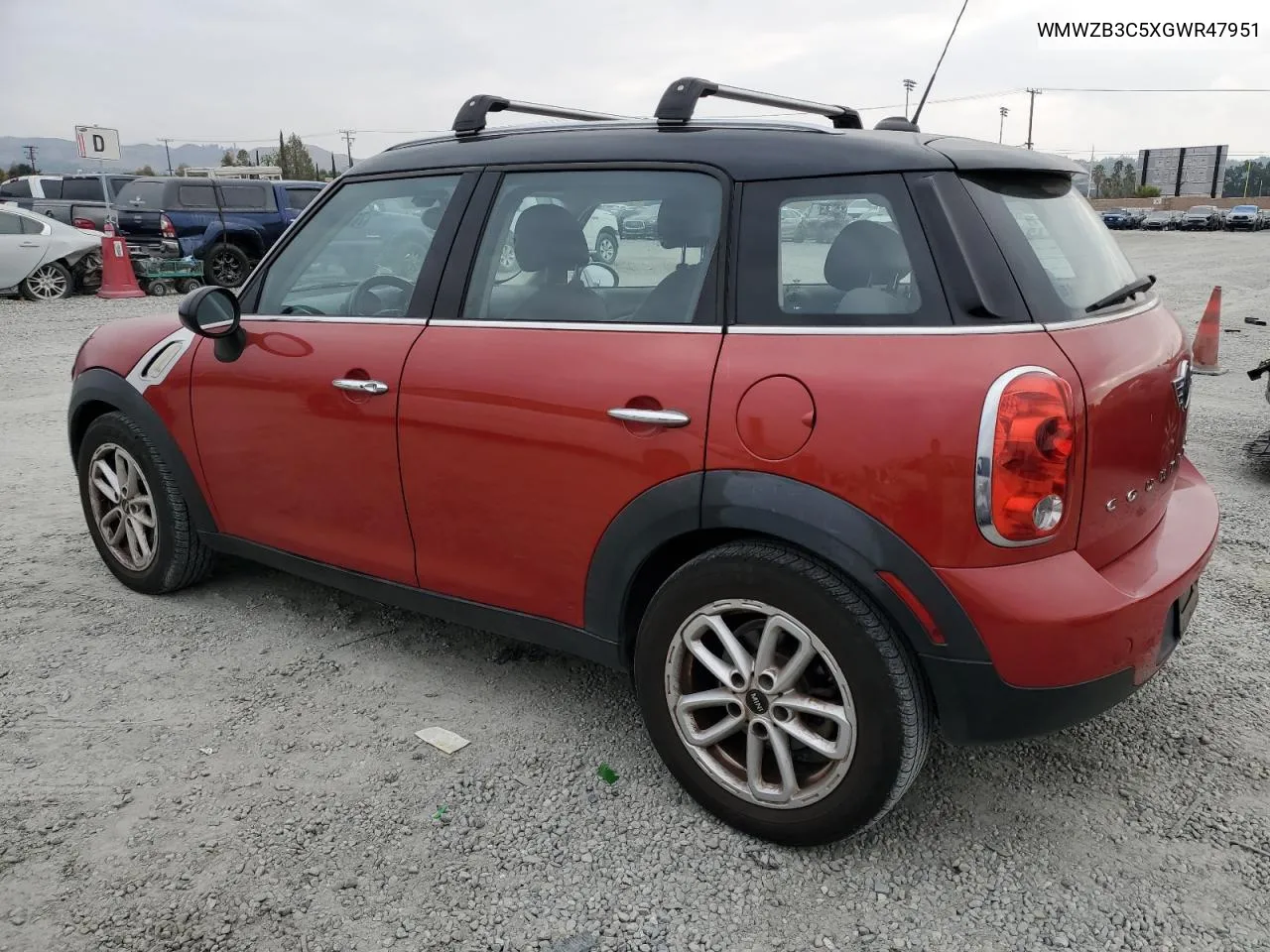 2016 Mini Cooper Countryman VIN: WMWZB3C5XGWR47951 Lot: 76715624