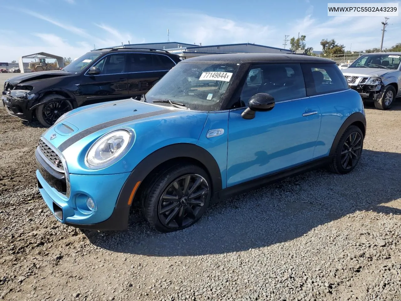 2016 Mini Cooper S VIN: WMWXP7C55G2A43239 Lot: 77149844