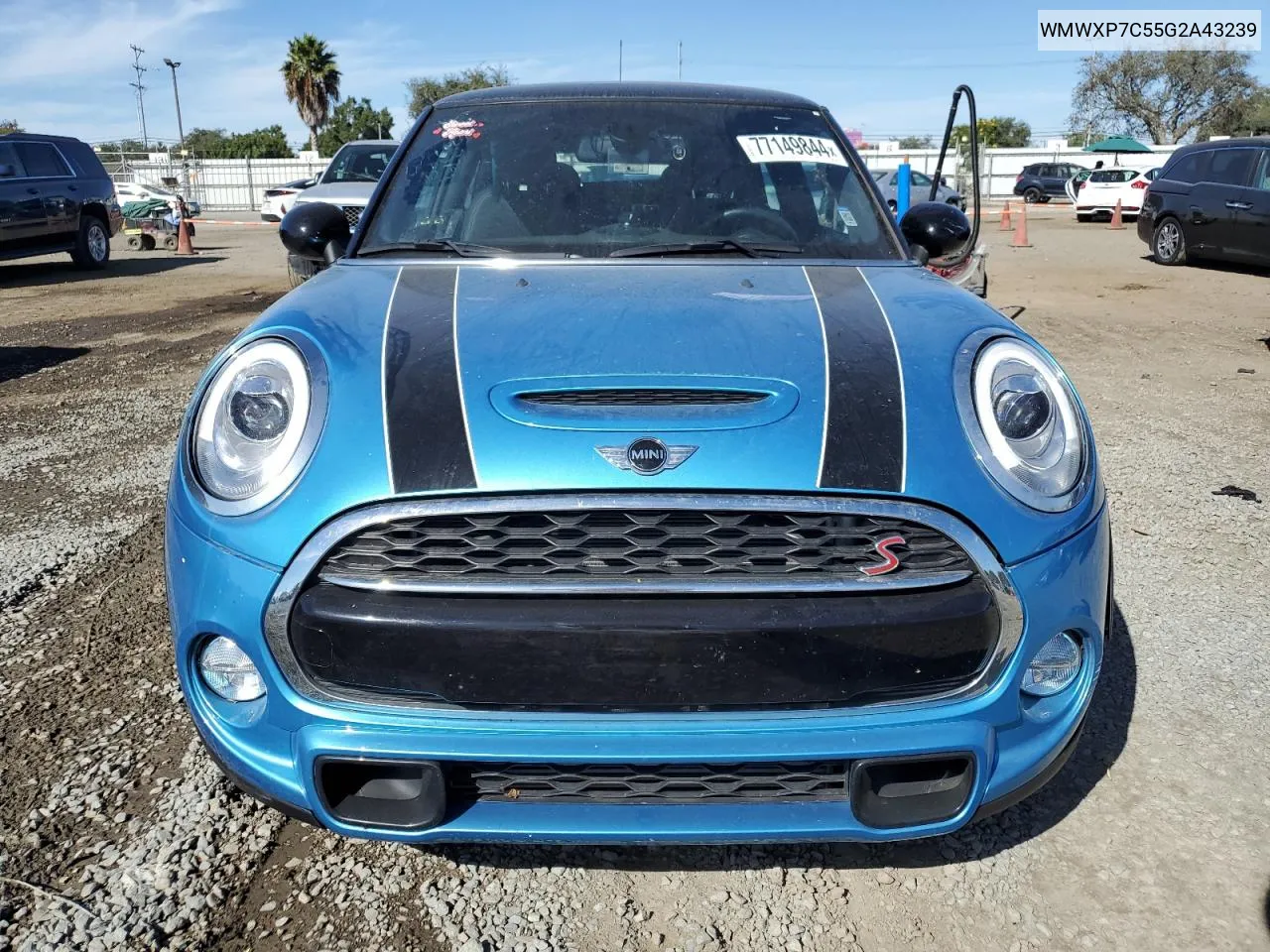 2016 Mini Cooper S VIN: WMWXP7C55G2A43239 Lot: 77149844