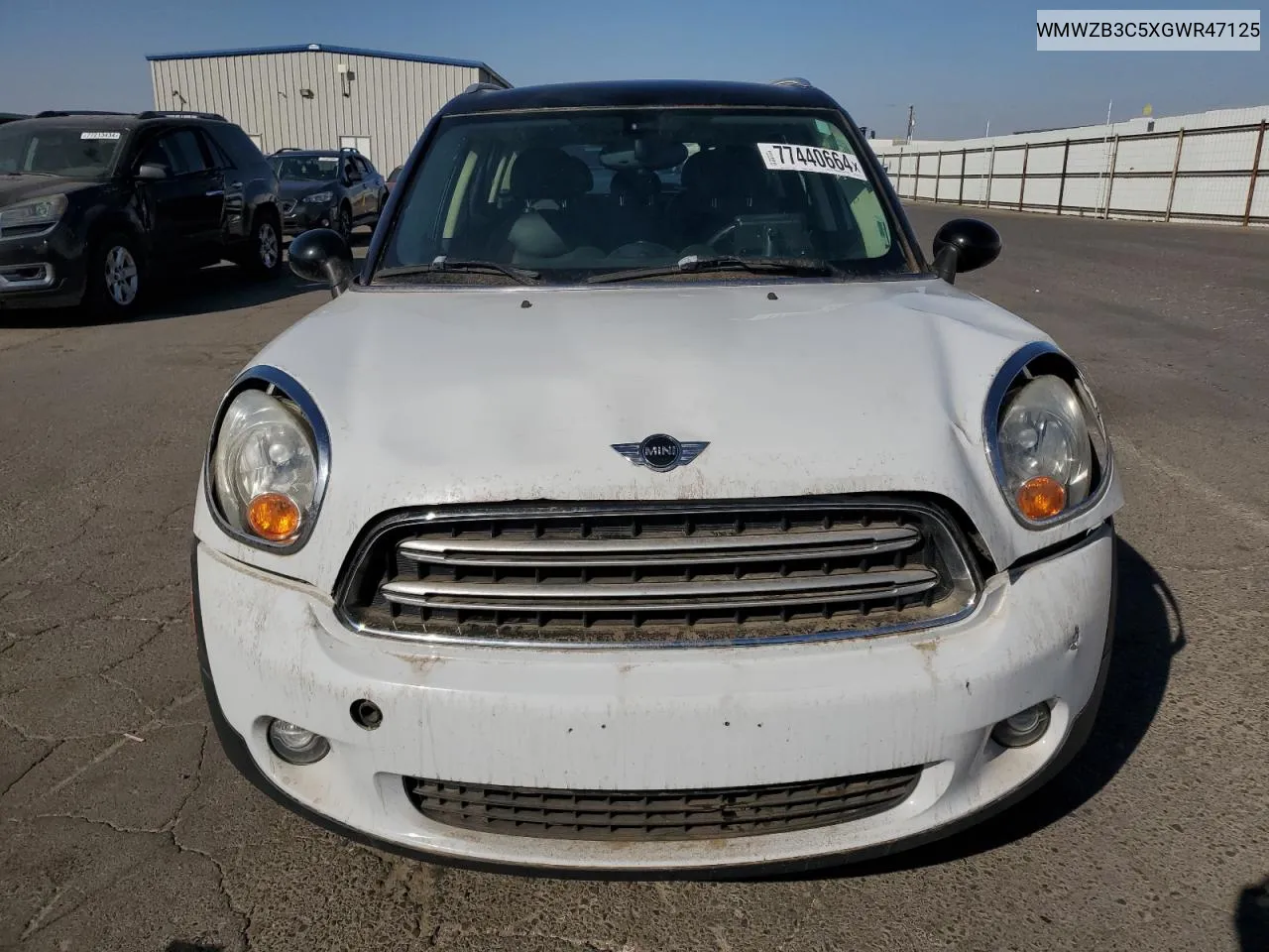 2016 Mini Cooper Countryman VIN: WMWZB3C5XGWR47125 Lot: 77440664