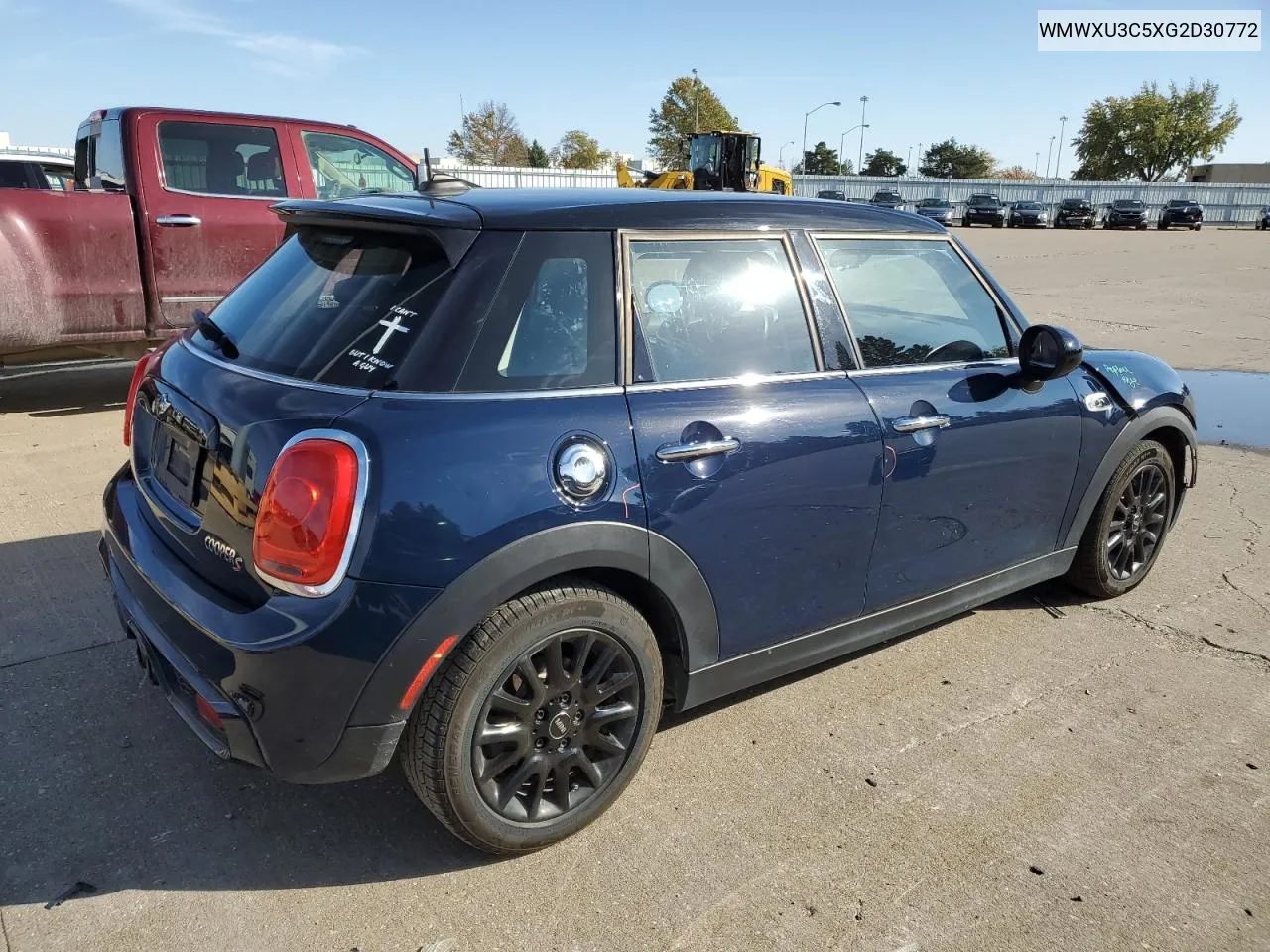 2016 Mini Cooper S VIN: WMWXU3C5XG2D30772 Lot: 77621284