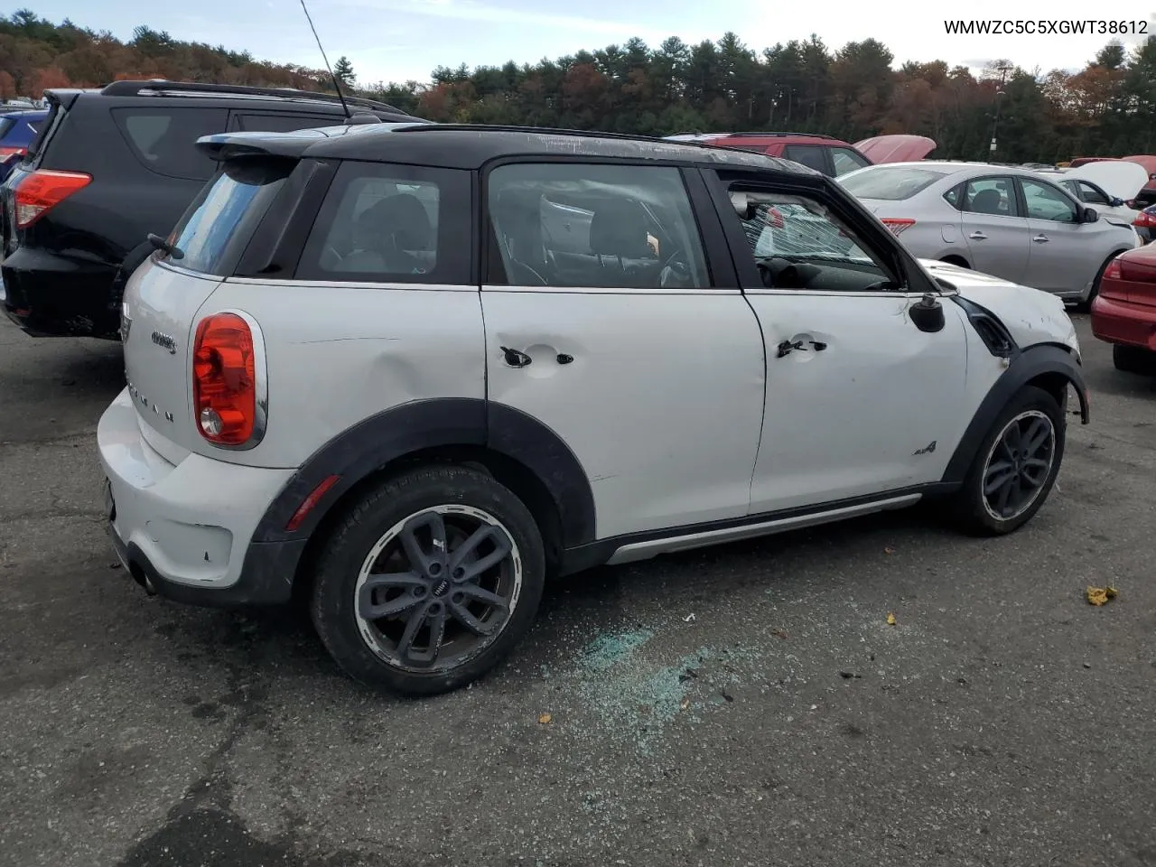 2016 Mini Cooper S Countryman VIN: WMWZC5C5XGWT38612 Lot: 78003064