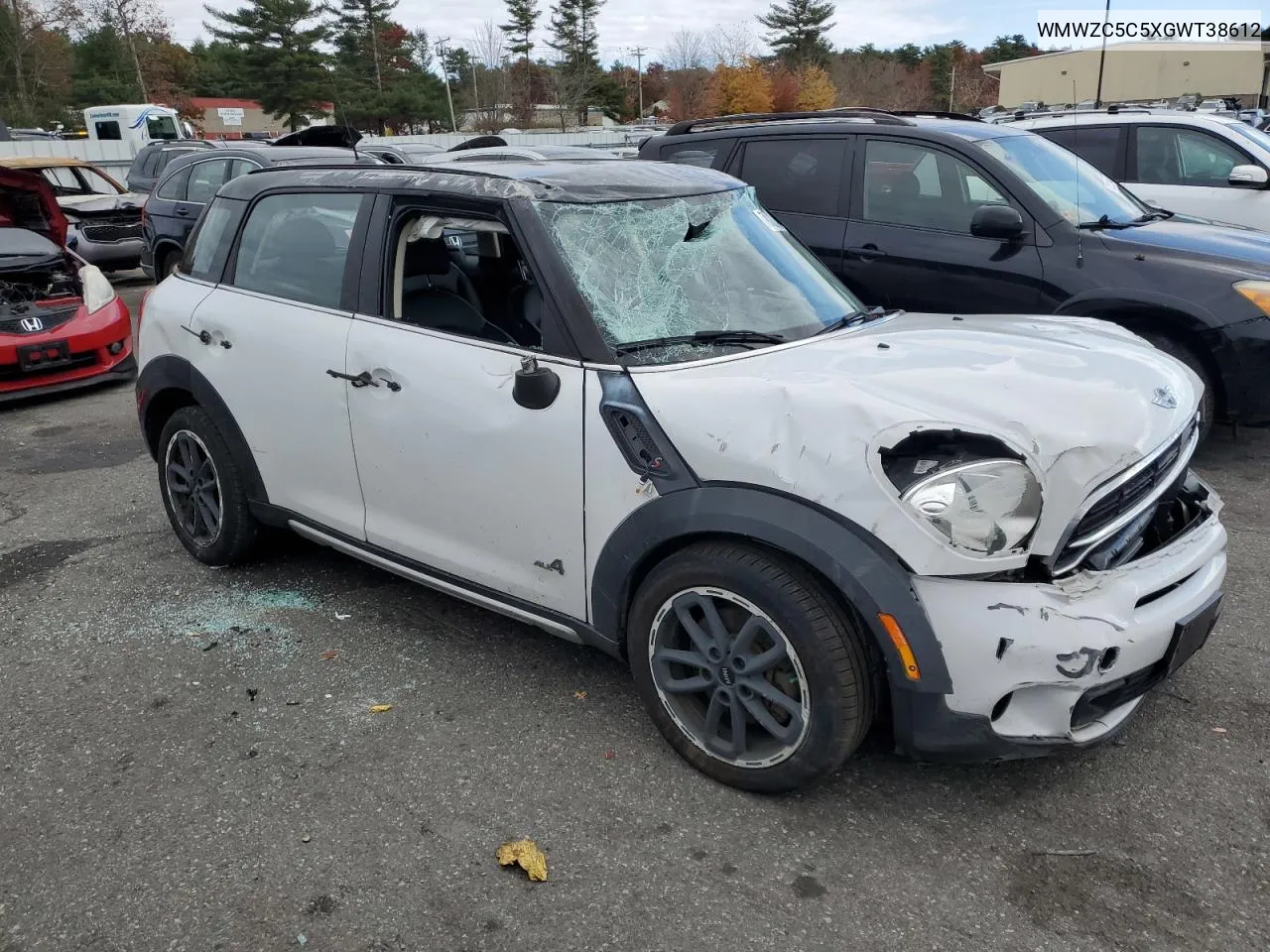 2016 Mini Cooper S Countryman VIN: WMWZC5C5XGWT38612 Lot: 78003064