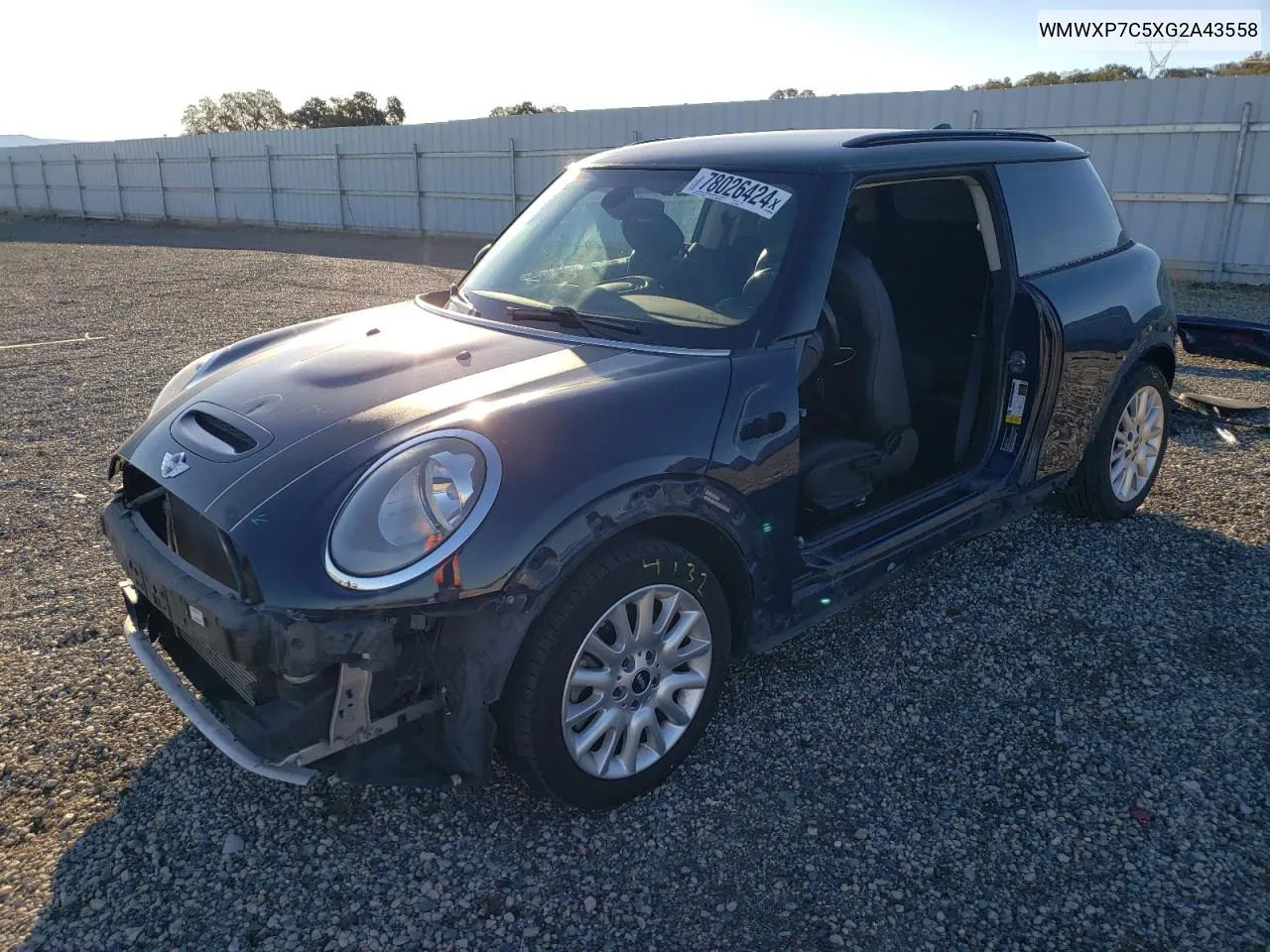 2016 Mini Cooper S VIN: WMWXP7C5XG2A43558 Lot: 78026424