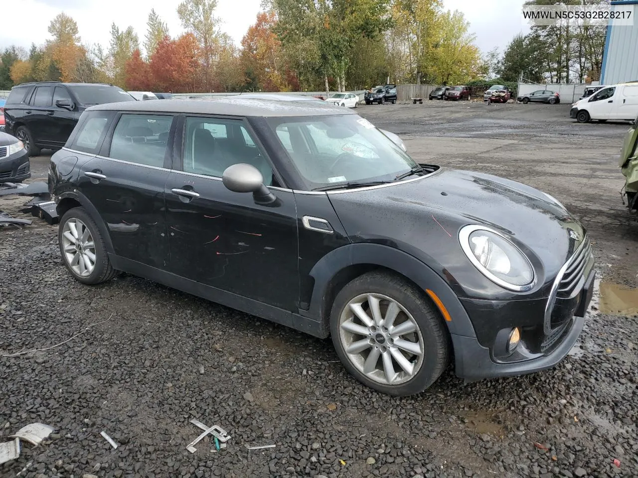 2016 Mini Cooper Clubman VIN: WMWLN5C53G2B28217 Lot: 78754384