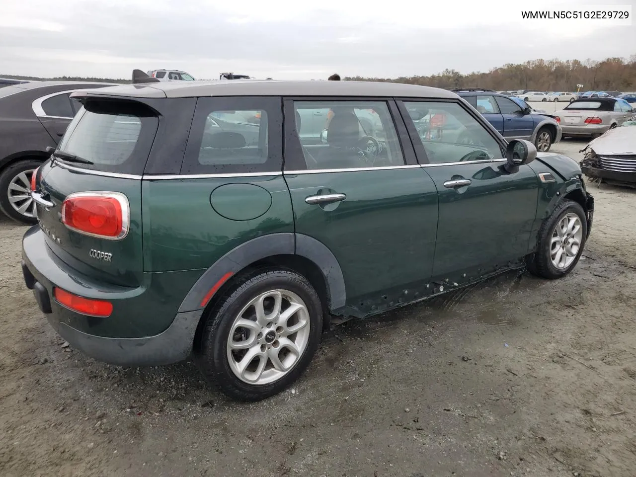 2016 Mini Cooper Clubman VIN: WMWLN5C51G2E29729 Lot: 79033224