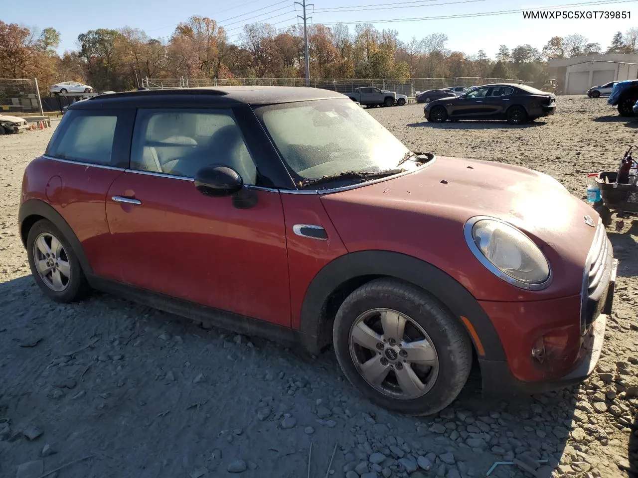 2016 Mini Cooper VIN: WMWXP5C5XGT739851 Lot: 80266034