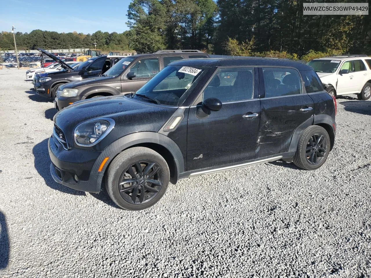 2016 Mini Cooper S Countryman VIN: WMWZC5C53GWP49429 Lot: 80279504